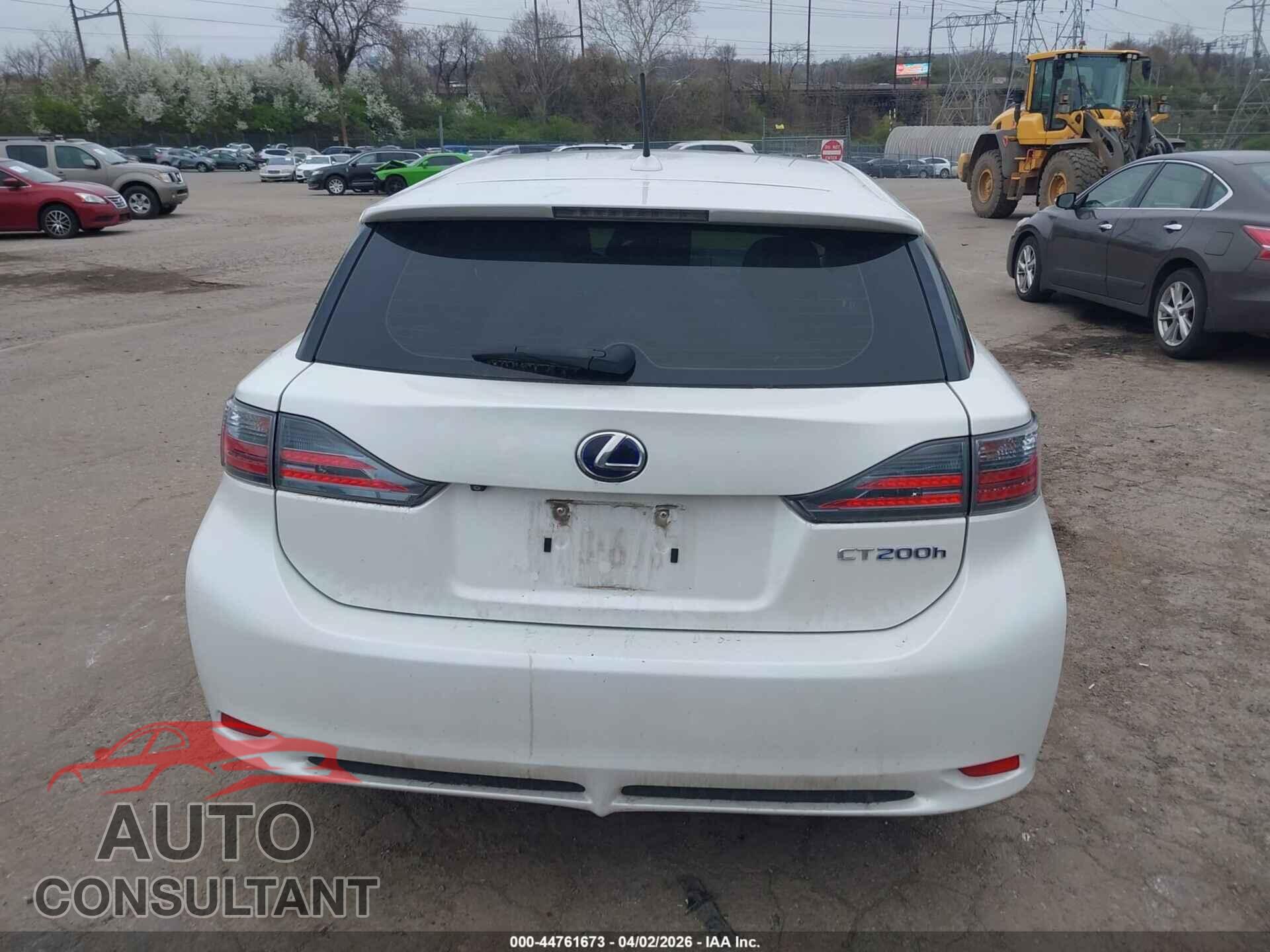 LEXUS CT 200H 2012 - JTHKD5BH1C2119079