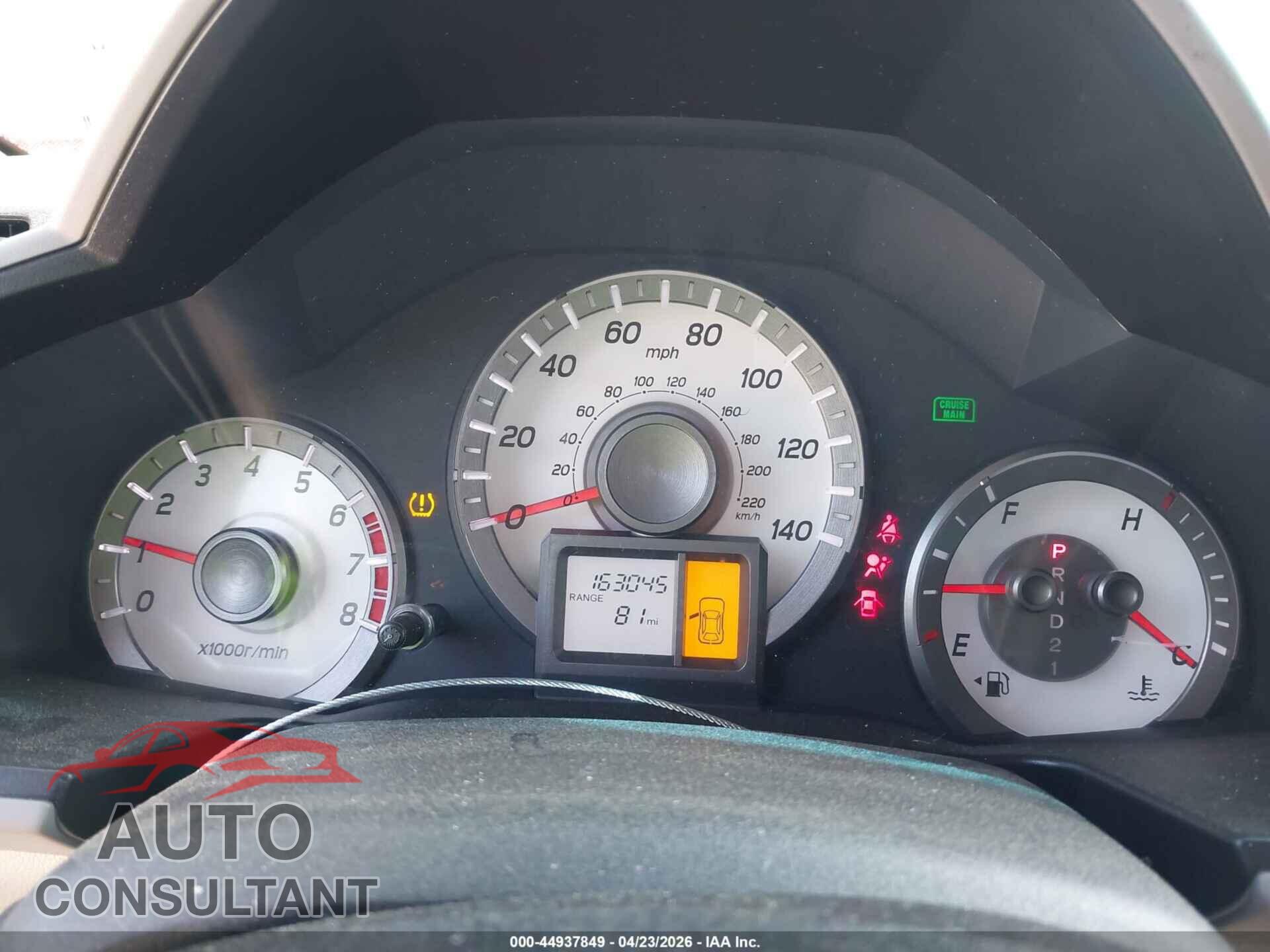 HONDA PILOT 2012 - 5FNYF3H24CB033131