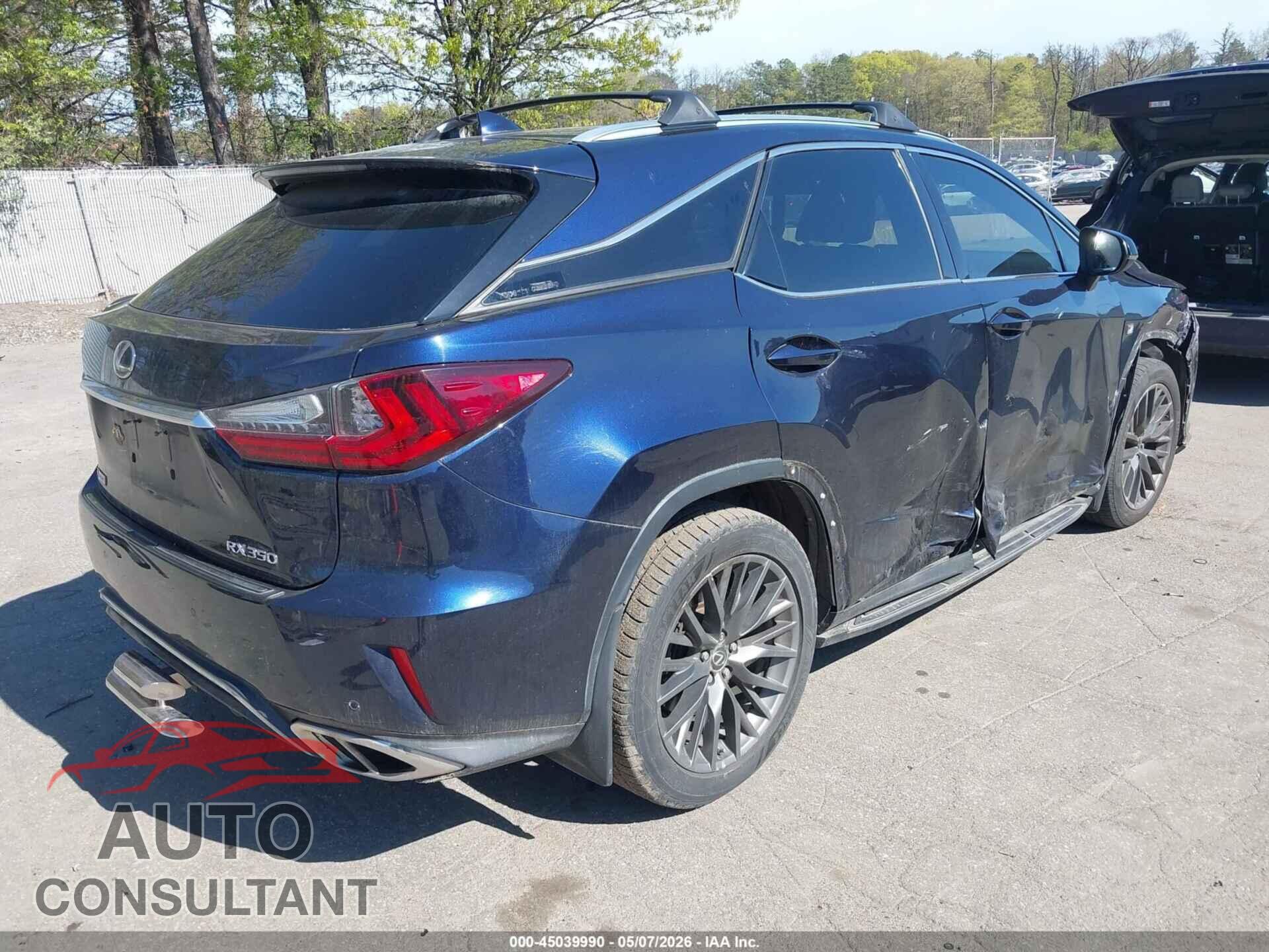 LEXUS RX 350 2016 - 2T2BZMCA9GC024996