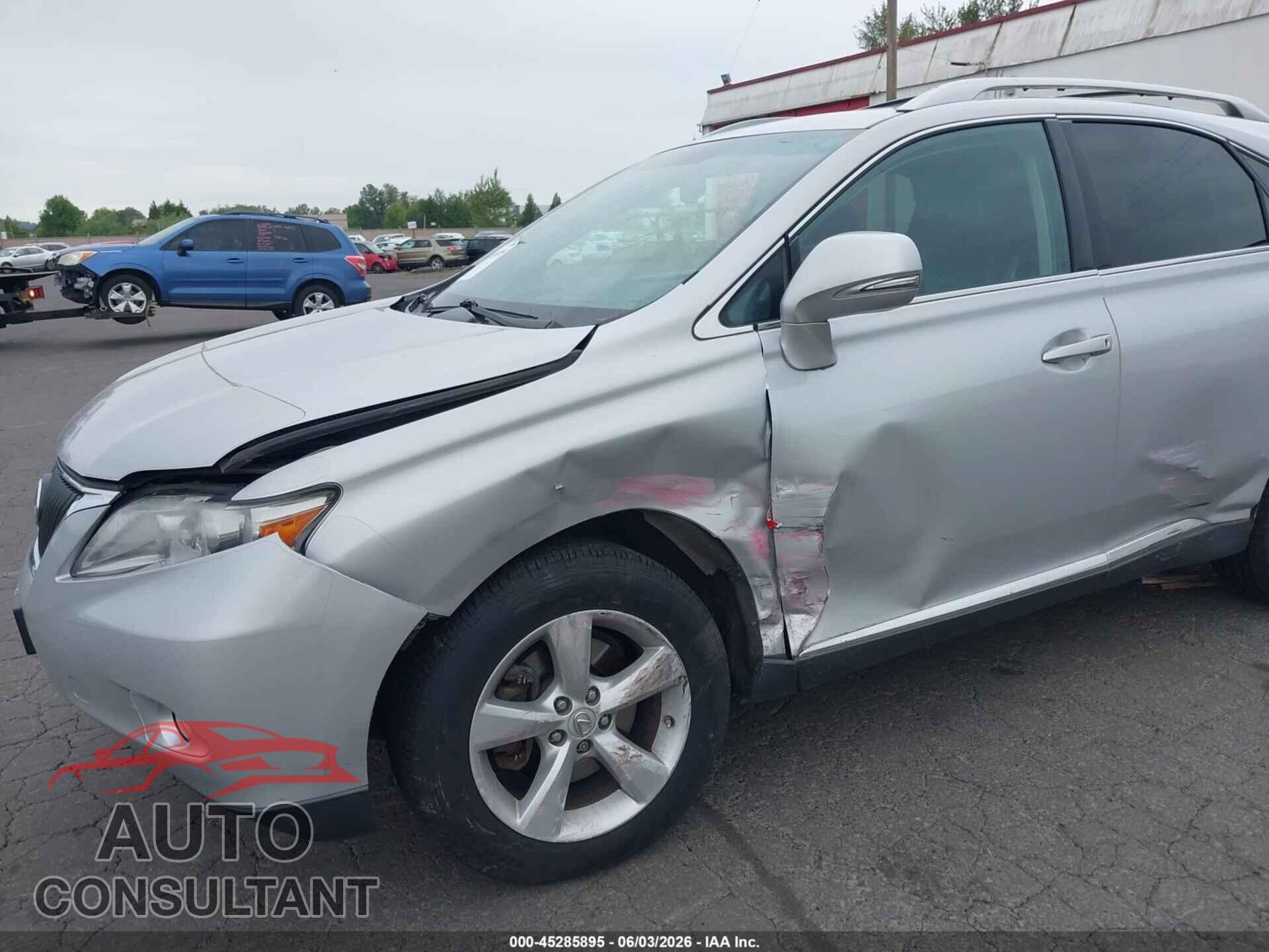 LEXUS RX 350 2011 - 2T2BK1BA8BC102908