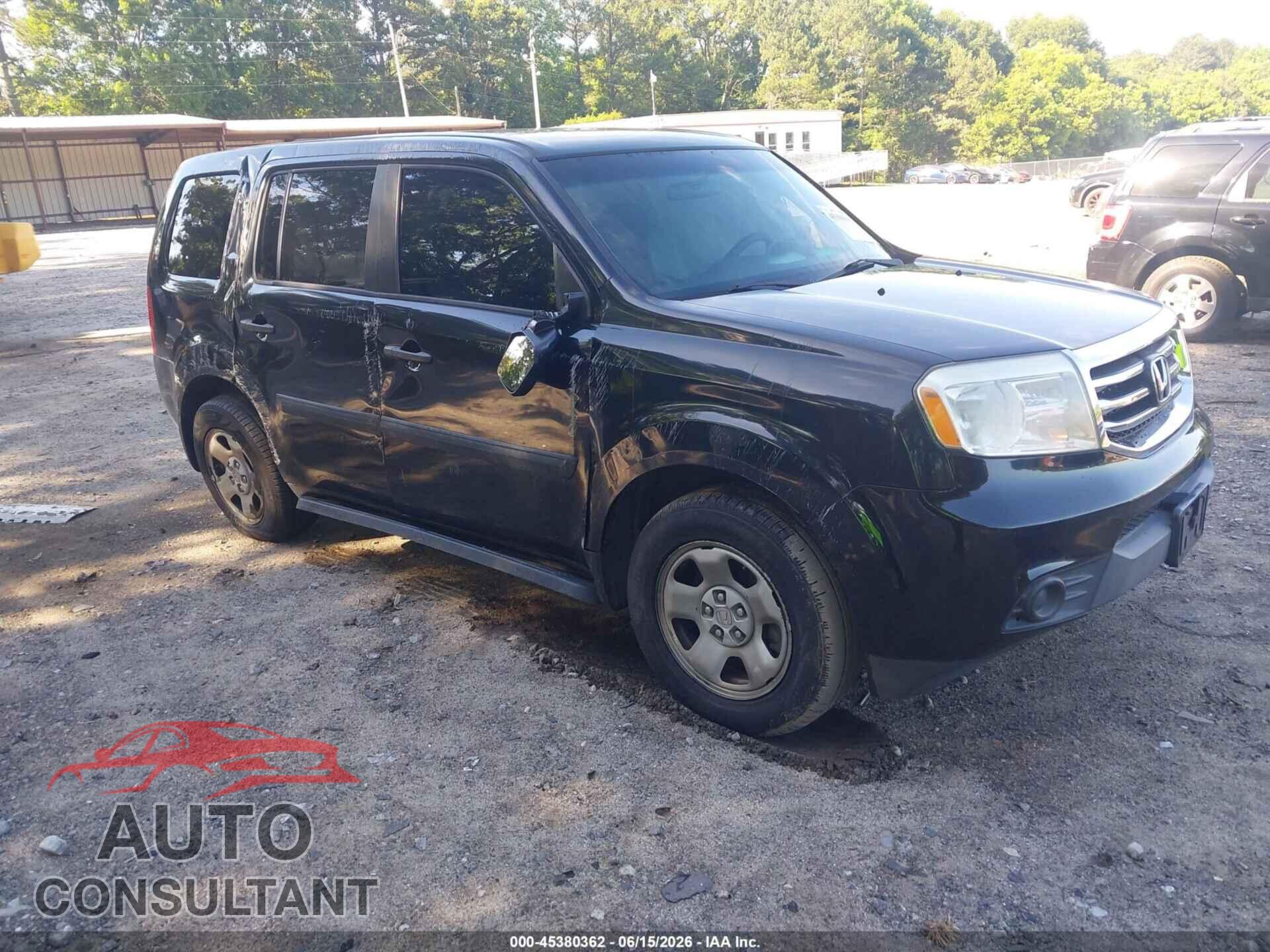 HONDA PILOT 2012 - 5FNYF4H2XCB056662