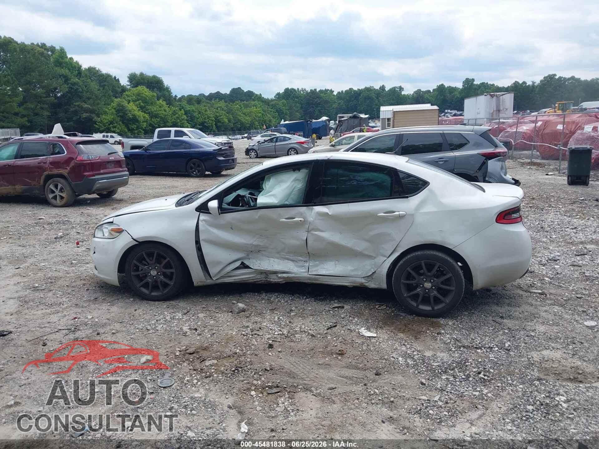 DODGE DART 2015 - 1C3CDFBB3FD301970