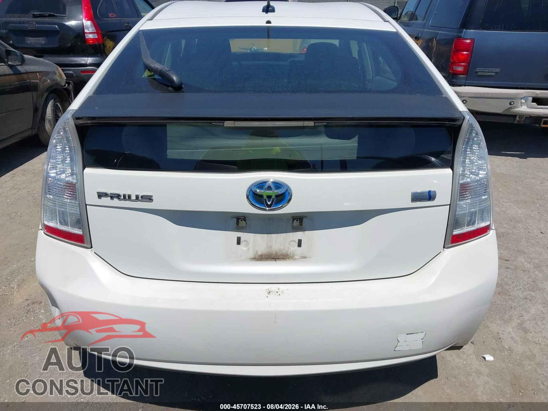 TOYOTA PRIUS 2011 - JTDKN3DU2B0256362