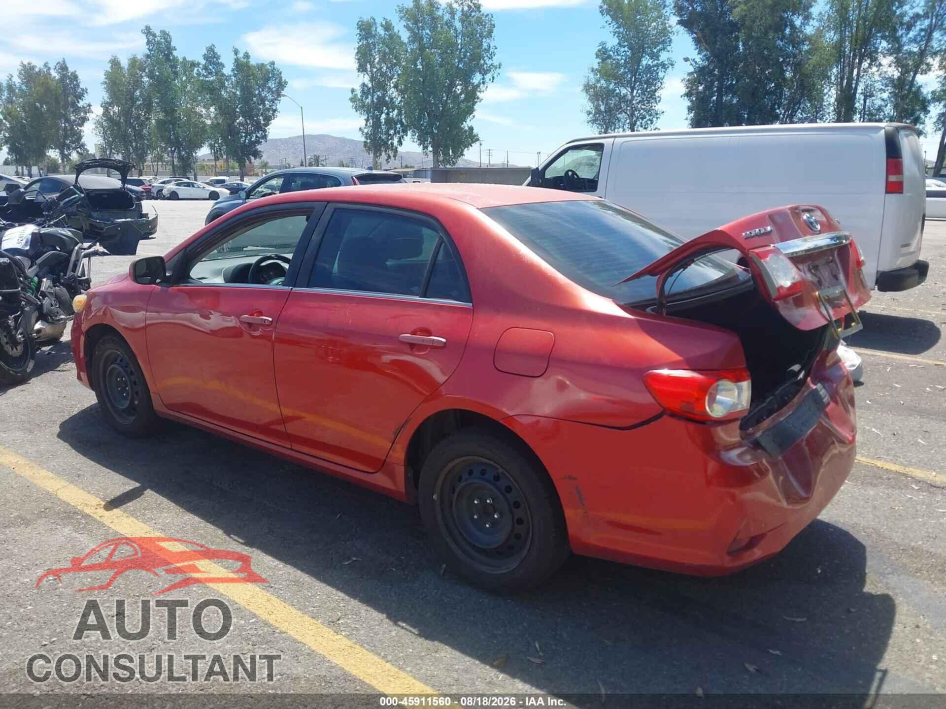 TOYOTA COROLLA 2013 - 5YFBU4EE8DP184592