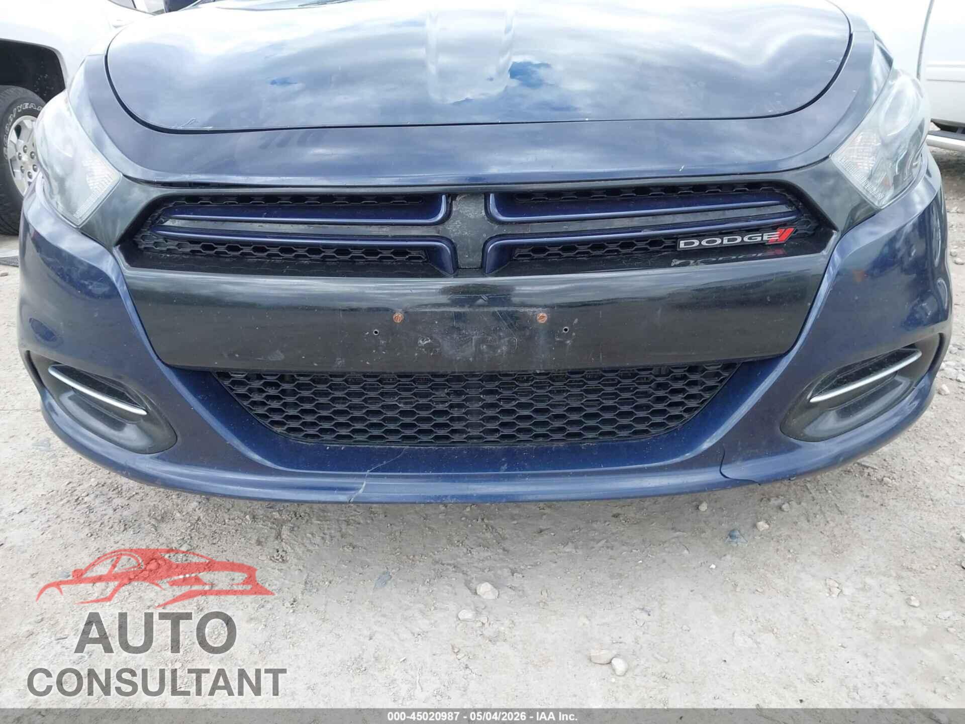 DODGE DART 2013 - 1C3CDFBA7DD317321