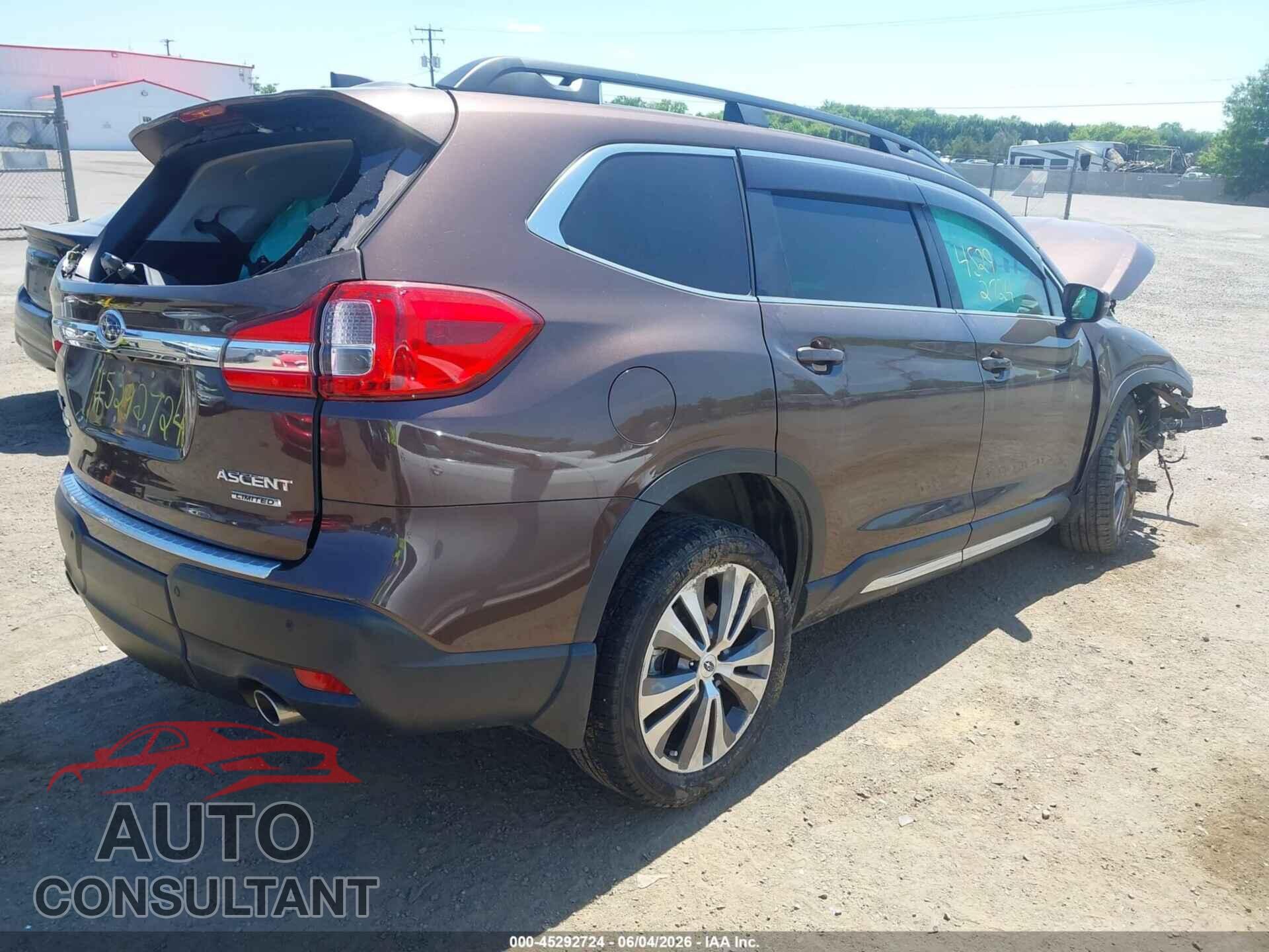 SUBARU ASCENT 2019 - 4S4WMAJD0K3483363
