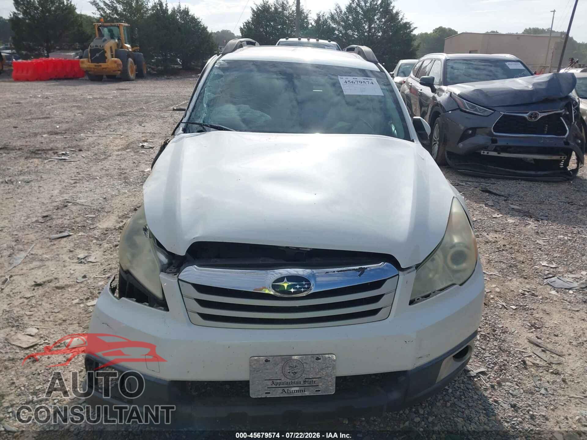 SUBARU OUTBACK 2011 - 4S4BRBKC5B3314130