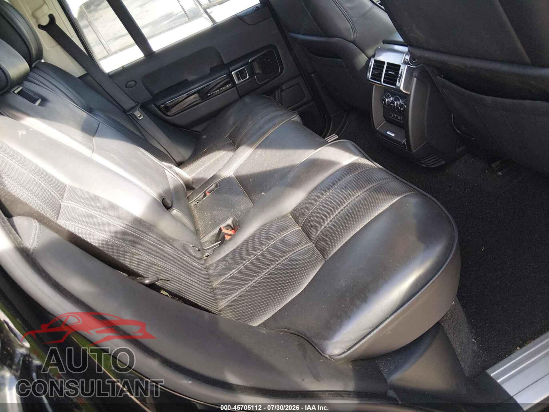 LAND ROVER RANGE ROVER 2012 - SALMF1D41CA388527