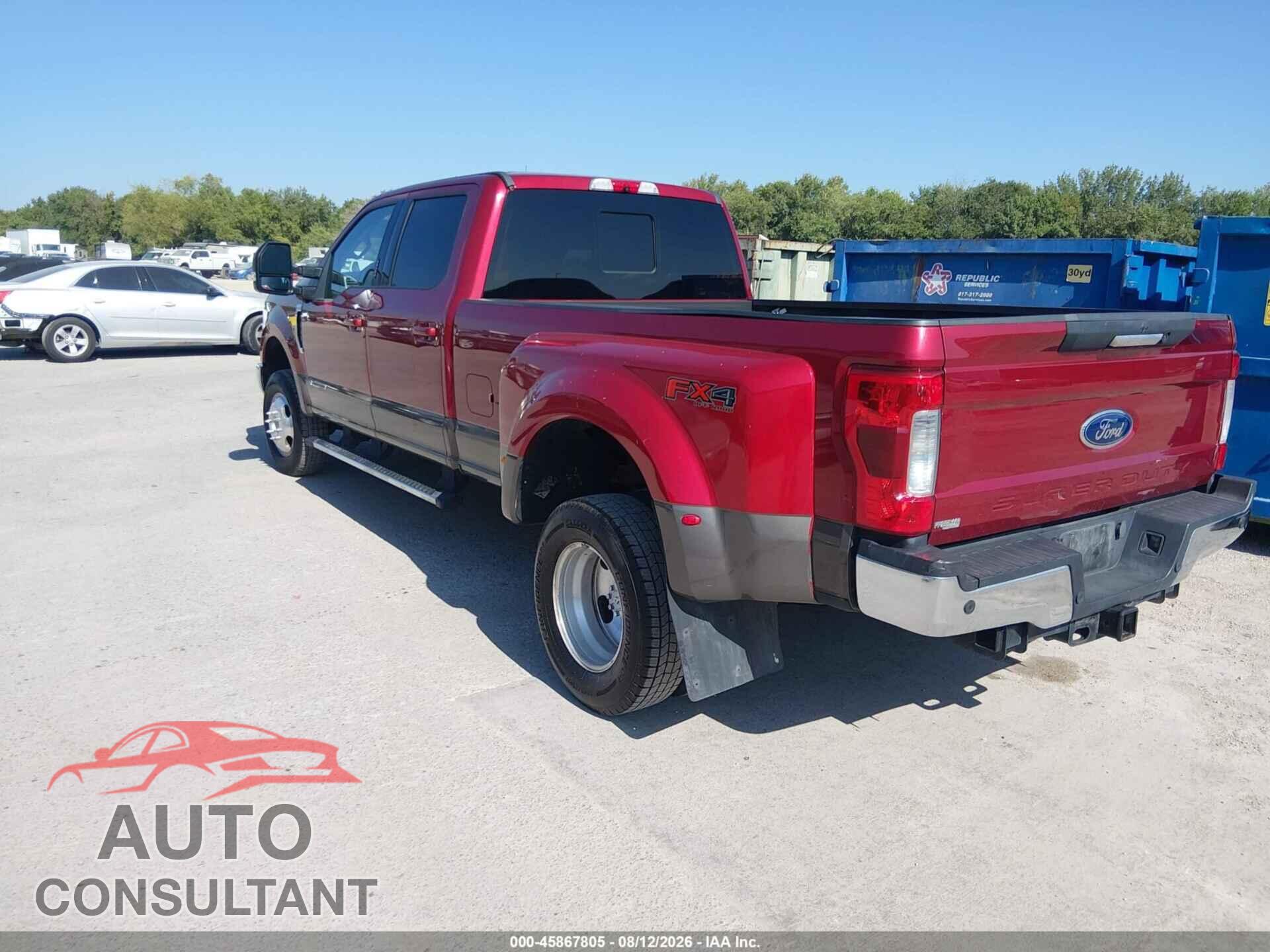 FORD F-350 2017 - 1FT8W3DT7HEE62710
