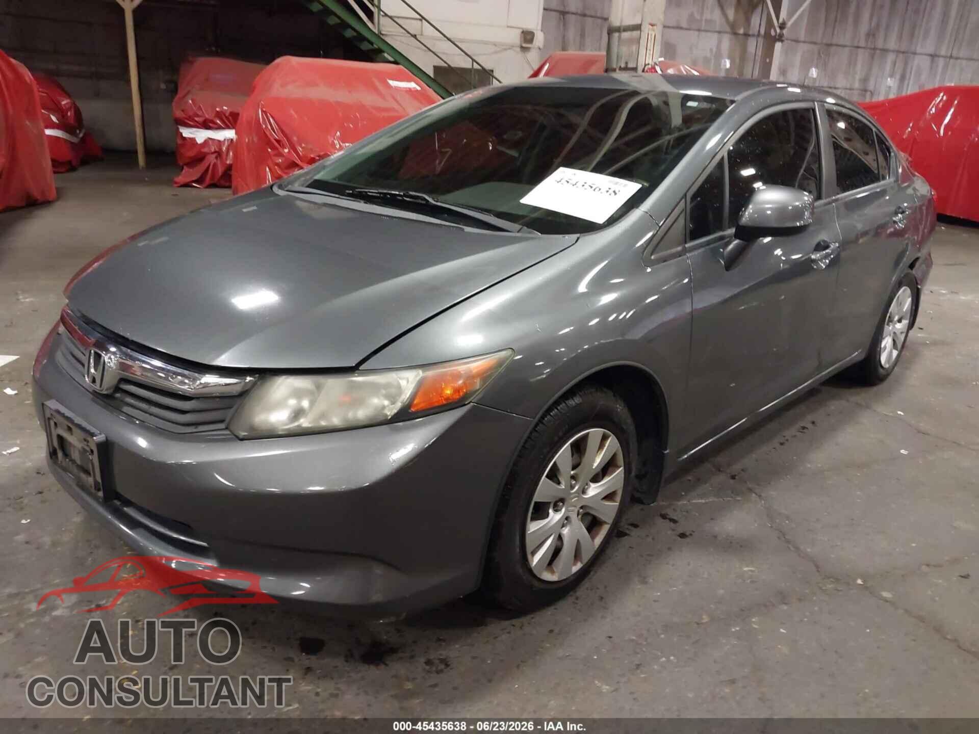 HONDA CIVIC 2012 - 19XFB2F54CE380491