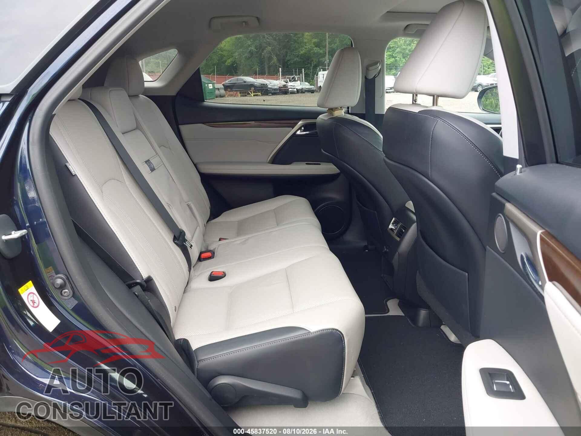LEXUS RX 450H 2018 - 2T2BGMCA1JC025637