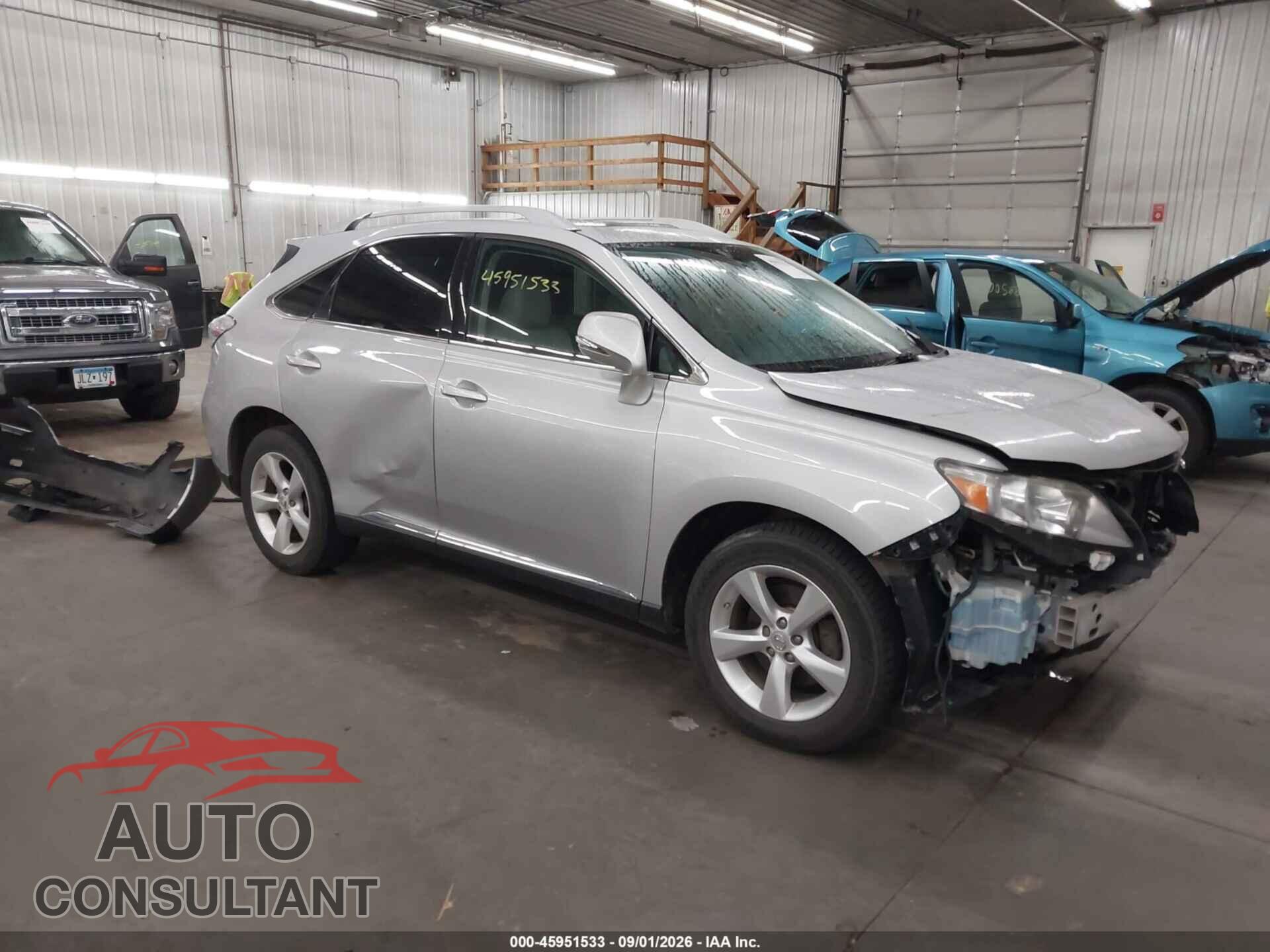 LEXUS RX 350 2011 - 2T2BK1BA2BC087239