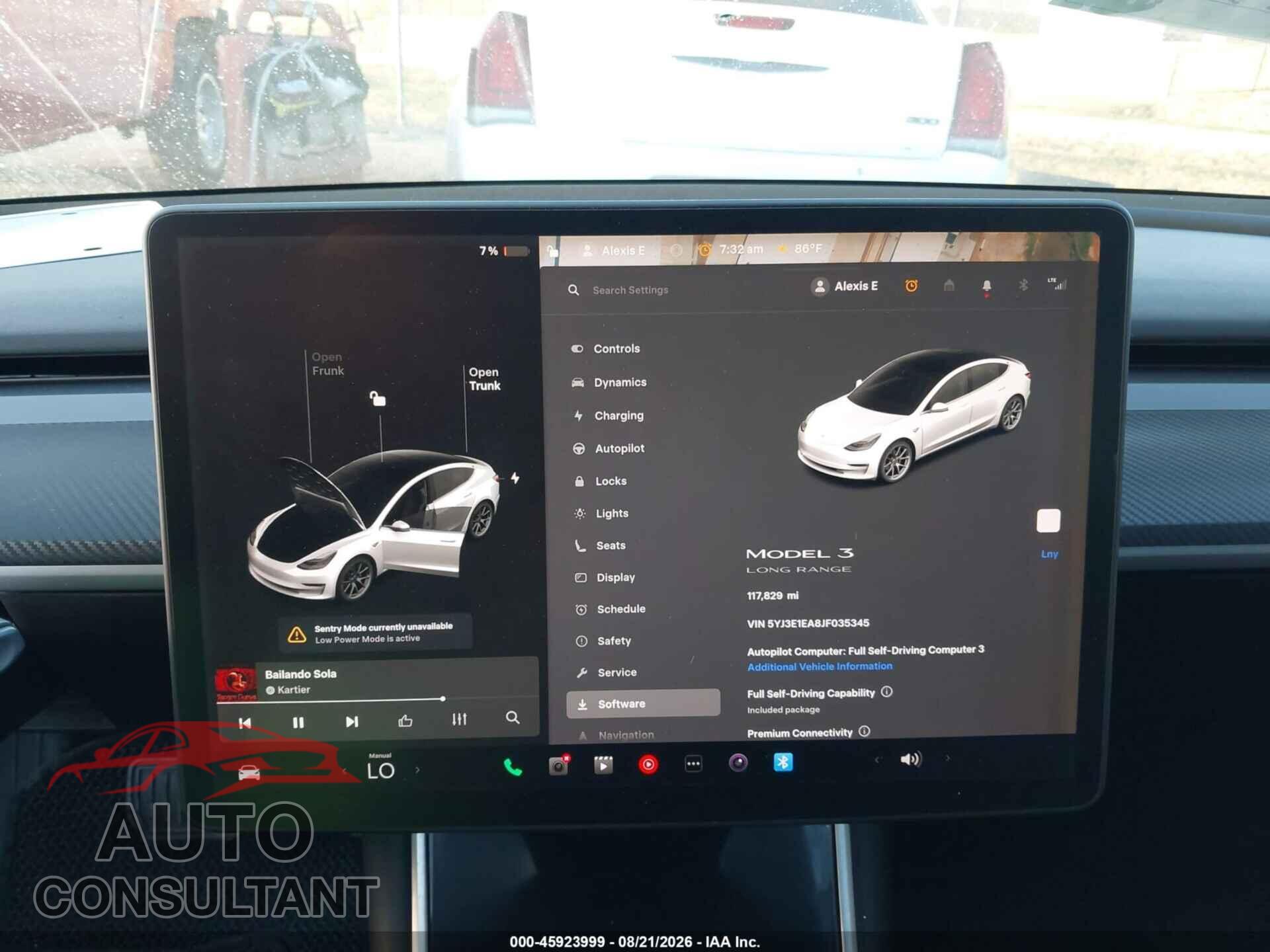 TESLA MODEL 3 2018 - 5YJ3E1EA8JF035345