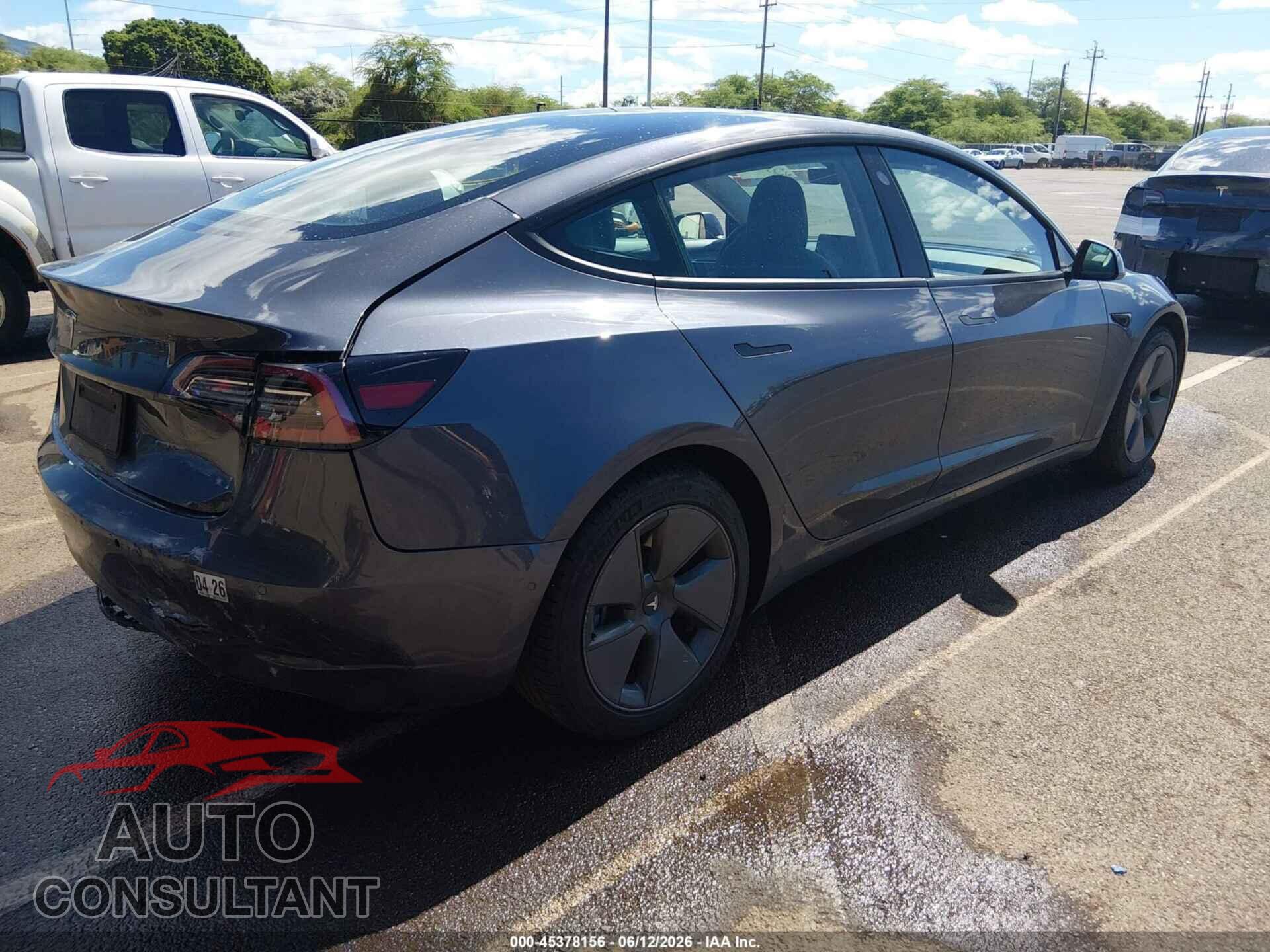 TESLA MODEL 3 2022 - 5YJ3E1EA7NF122076