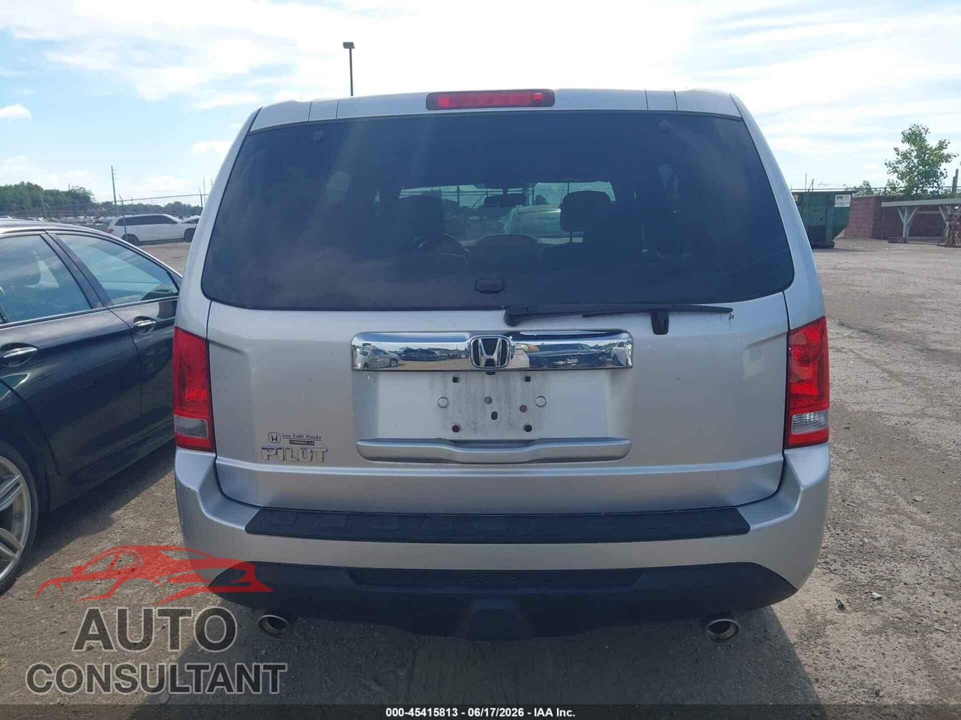 HONDA PILOT 2014 - 5FNYF3H5XEB001846