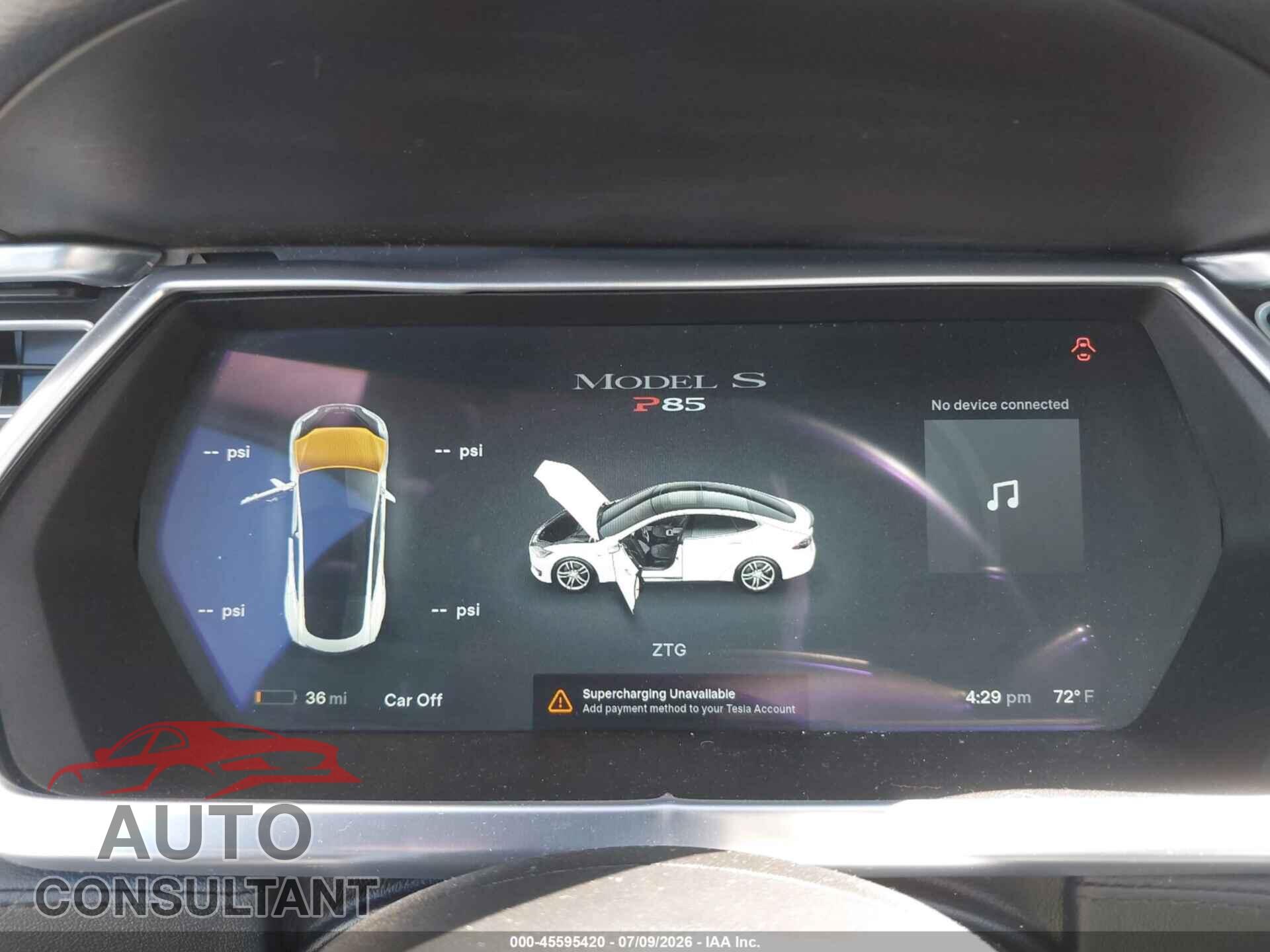 TESLA MODEL S 2014 - 5YJSA1H12EFP34060