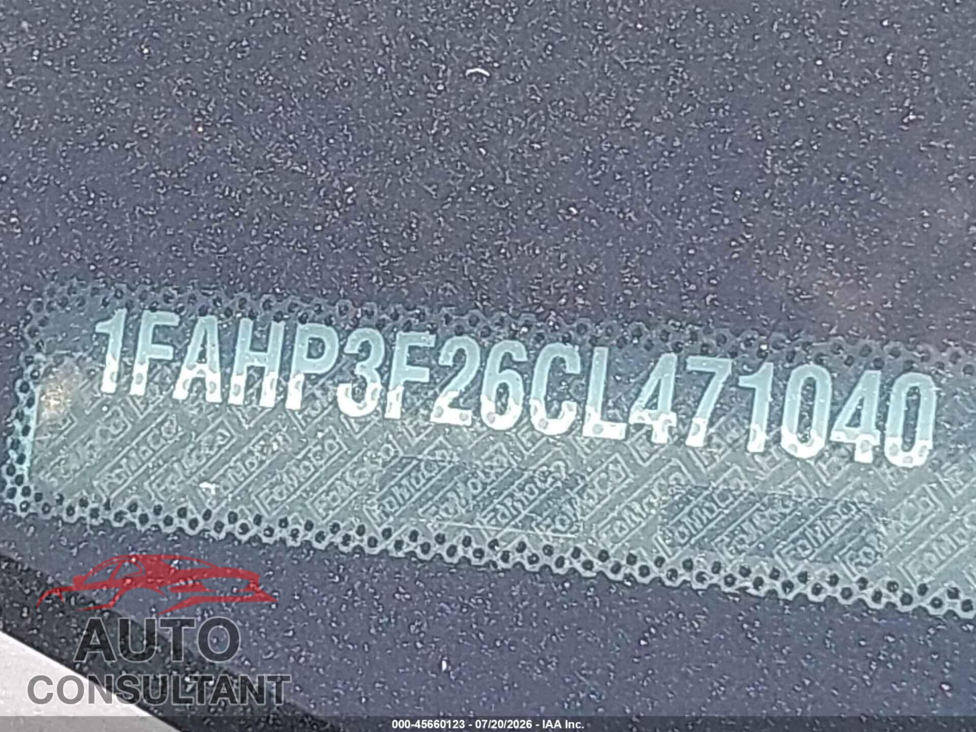 FORD FOCUS 2012 - 1FAHP3F26CL471040