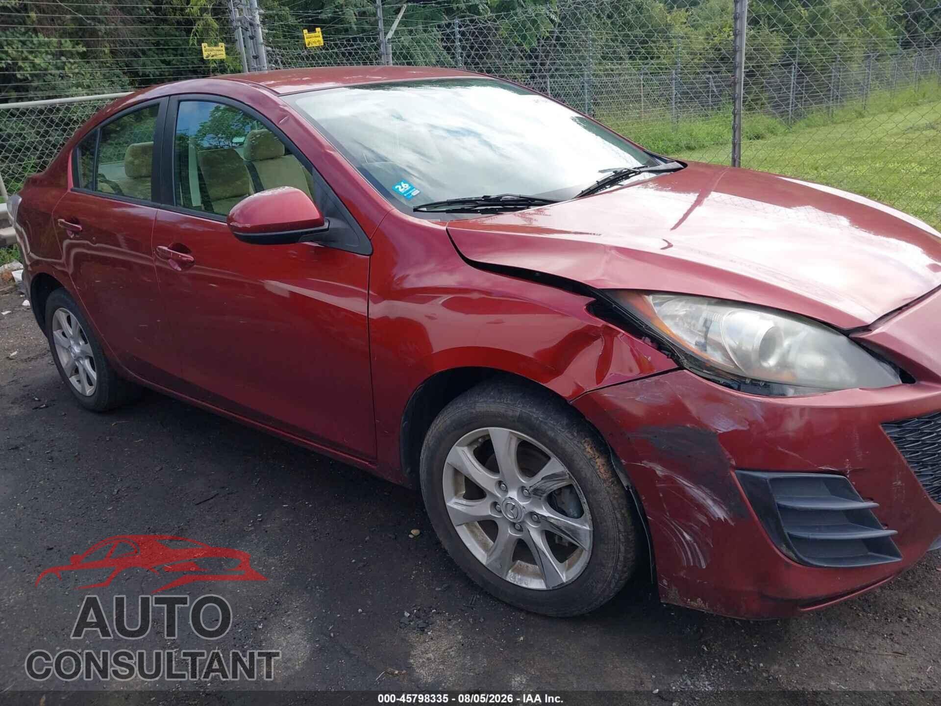 MAZDA MAZDA3 2010 - JM1BL1SF8A1201437