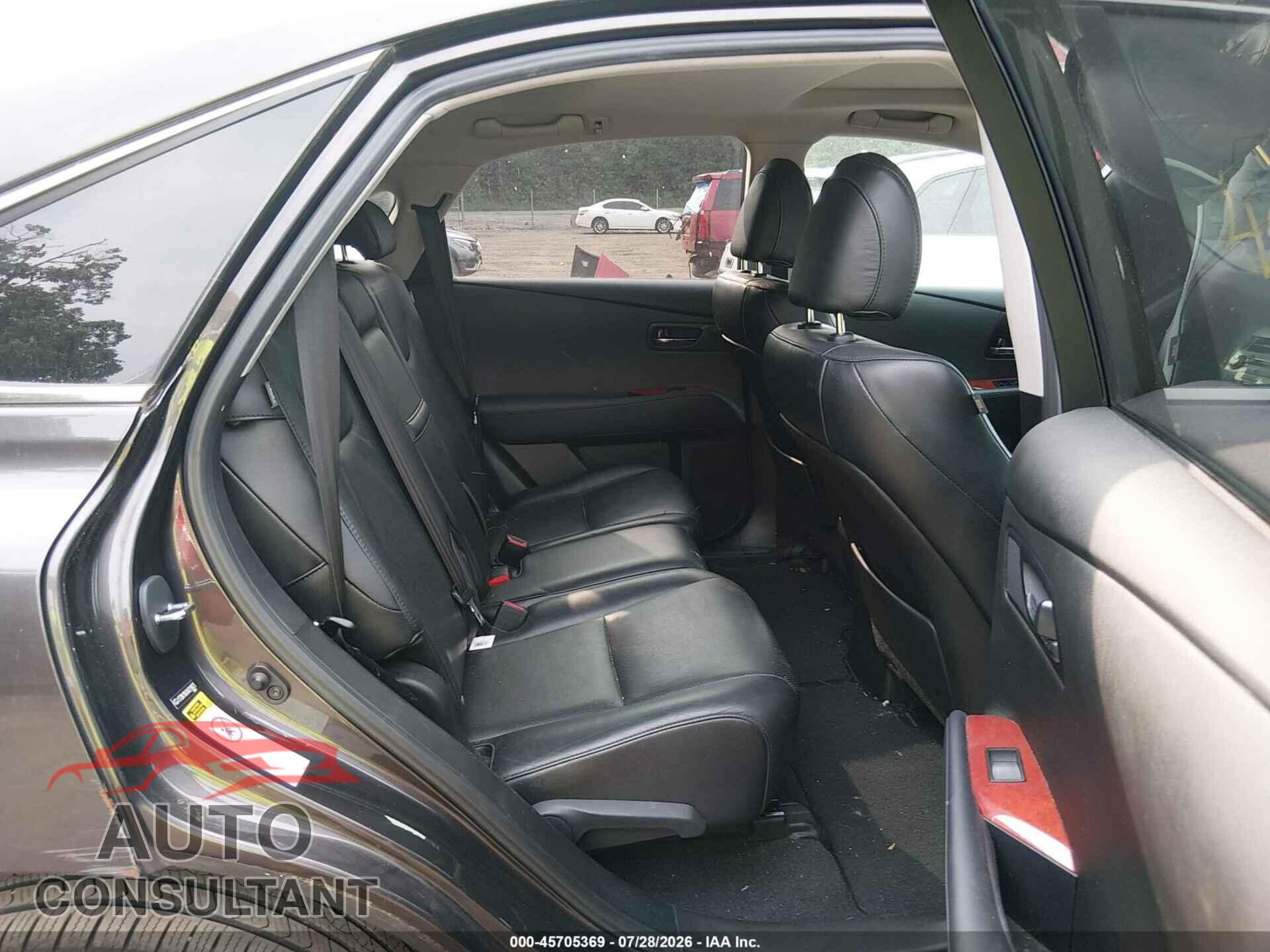 LEXUS RX 350 2010 - 2T2BK1BA3AC019675