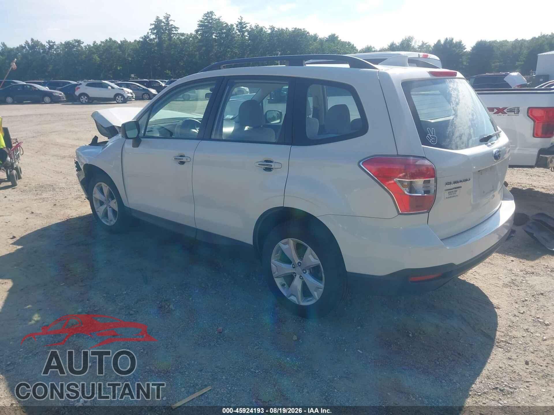 SUBARU FORESTER 2016 - JF2SJABC0GH476622