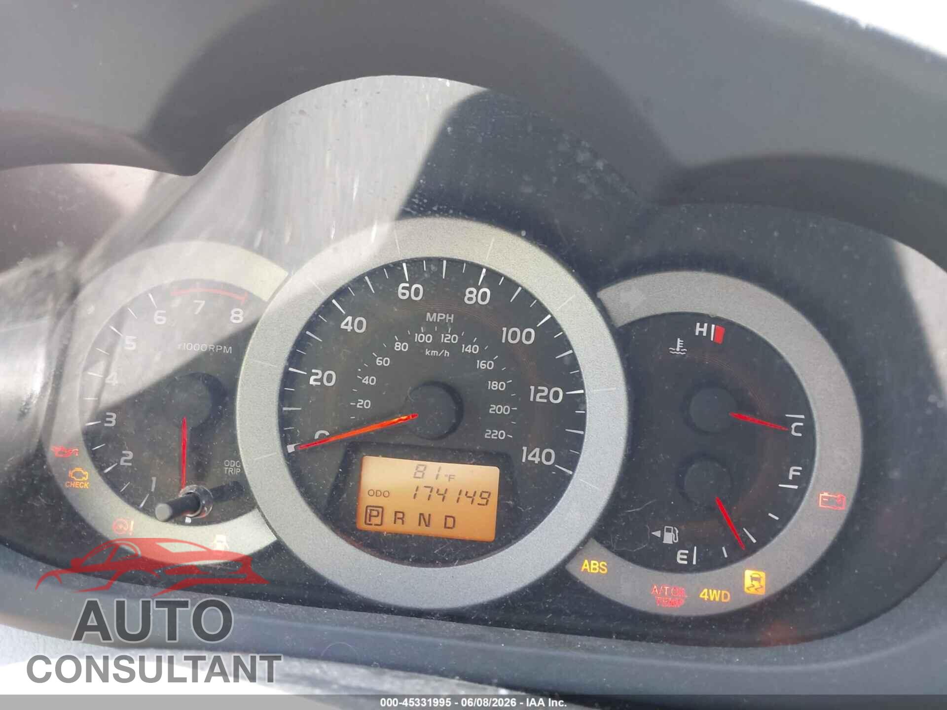 TOYOTA RAV4 2011 - 2T3BF4DV7BW119263
