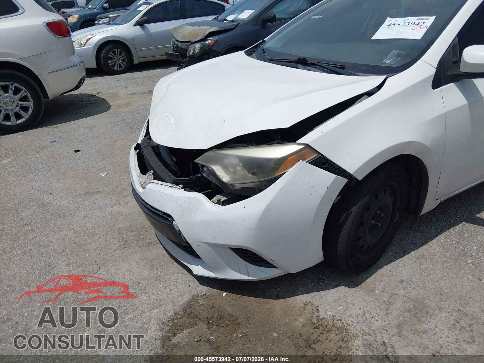 TOYOTA COROLLA 2016 - 5YFBURHE0GP502993