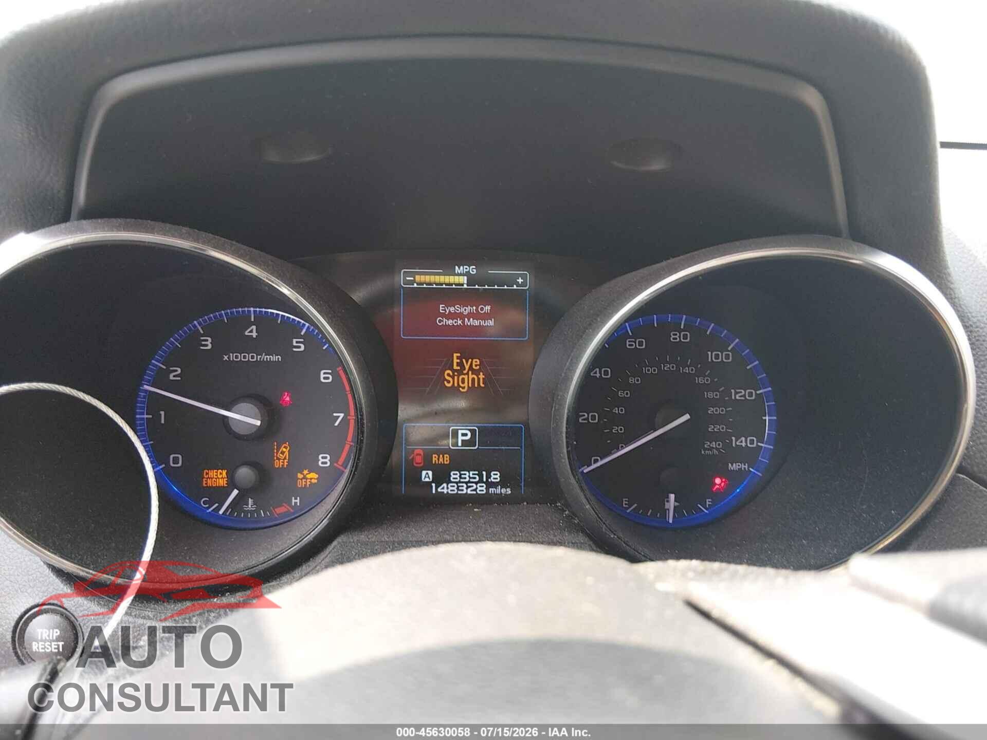 SUBARU OUTBACK 2018 - 4S4BSANC8J3359152