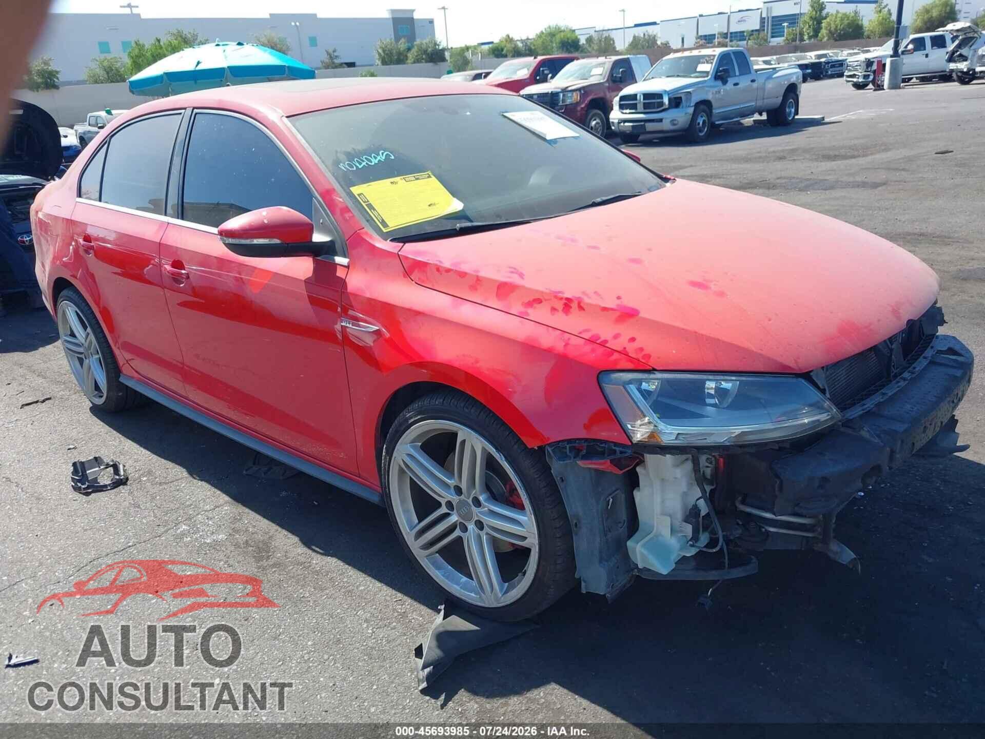 VOLKSWAGEN JETTA 2017 - 3VW4T7AJ9HM214841