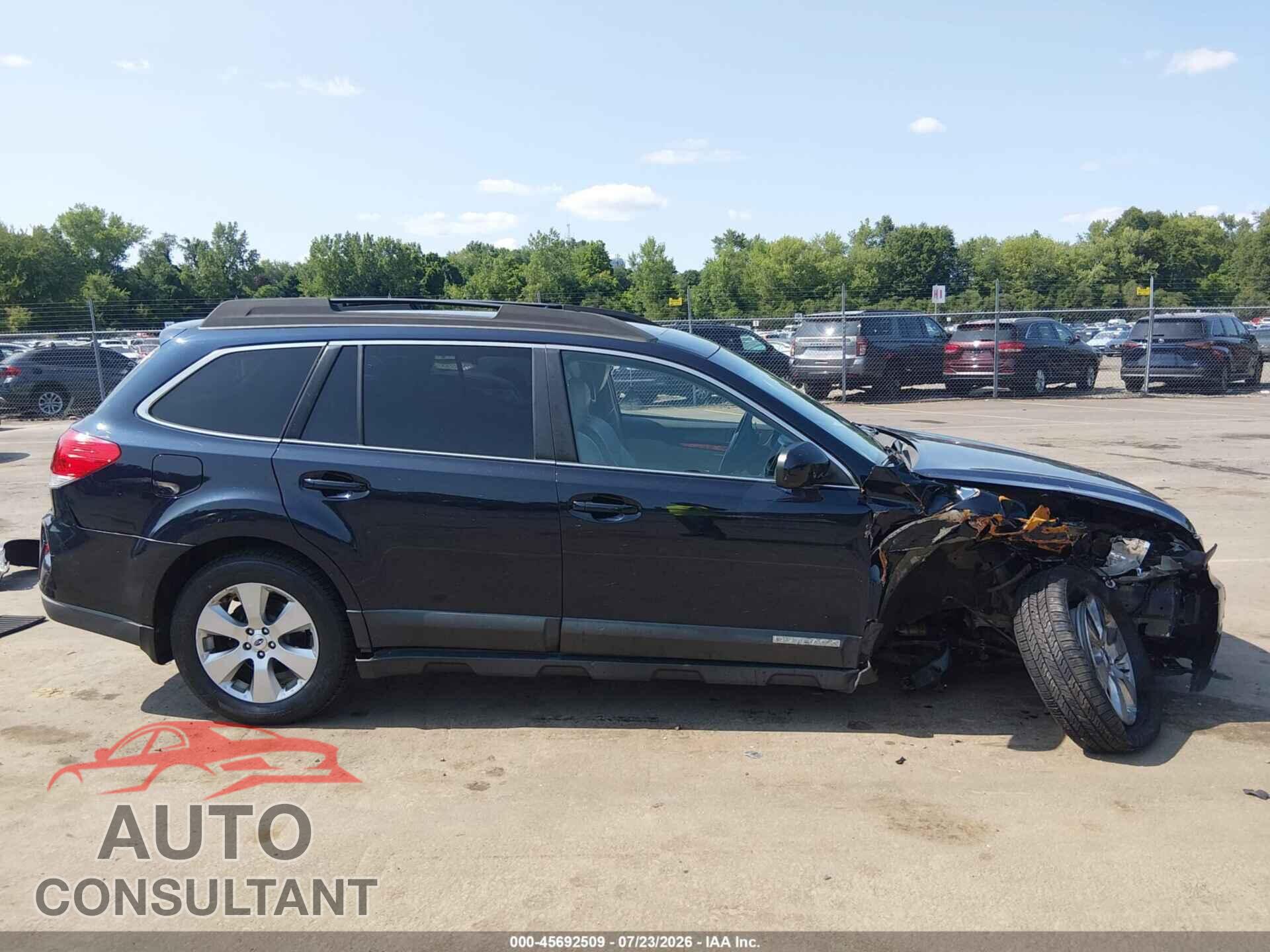 SUBARU OUTBACK 2012 - 4S4BRBLC2C3217967