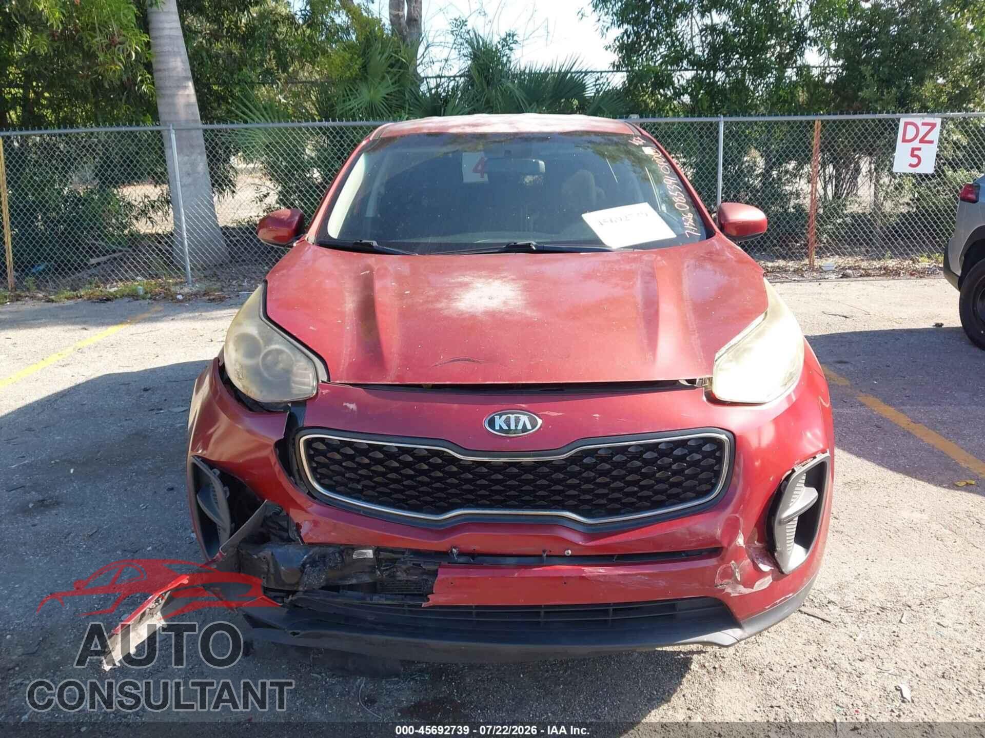KIA SPORTAGE 2017 - KNDPM3AC2H7085391