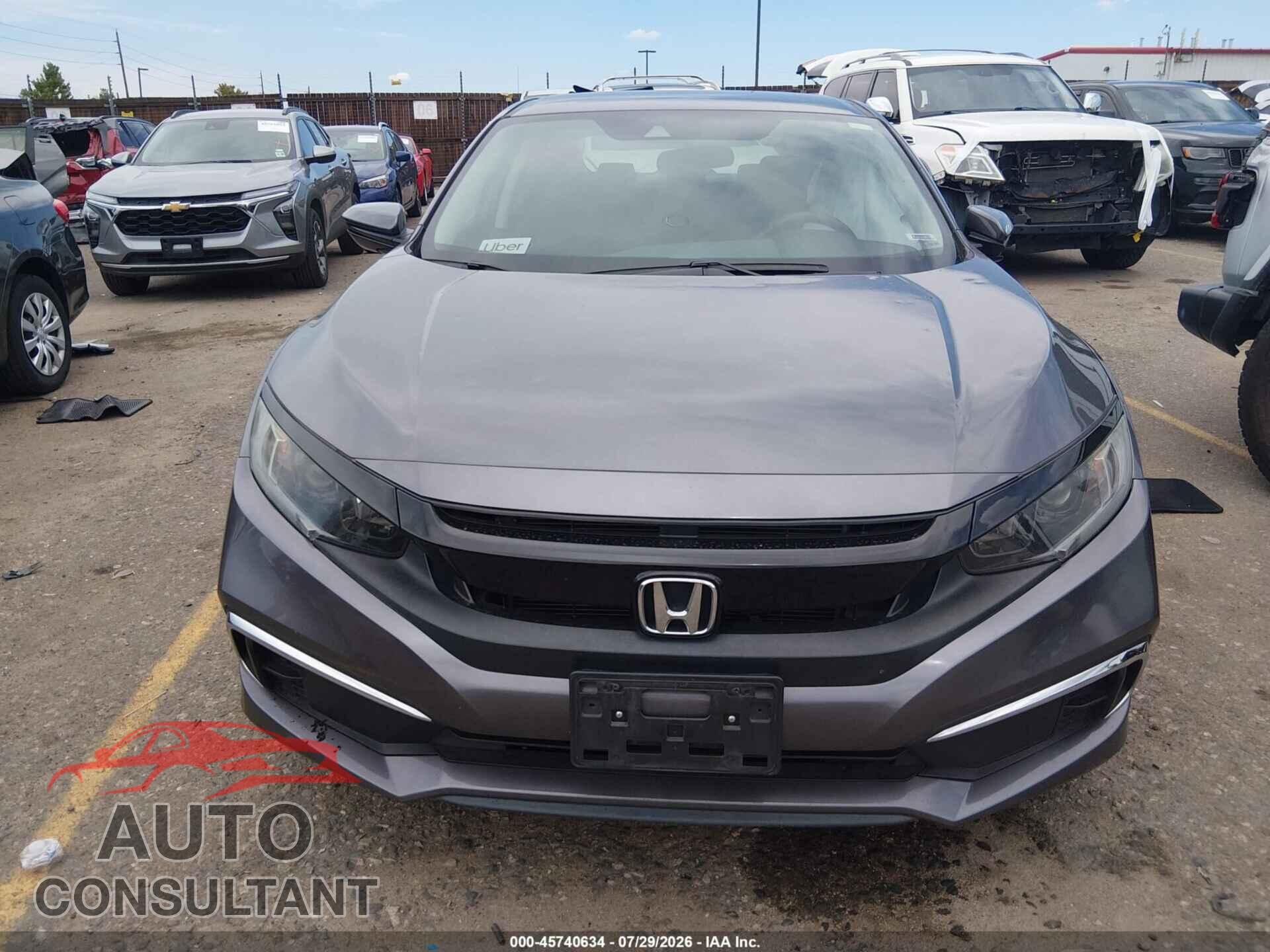 HONDA CIVIC 2020 - 19XFC2F62LE210295