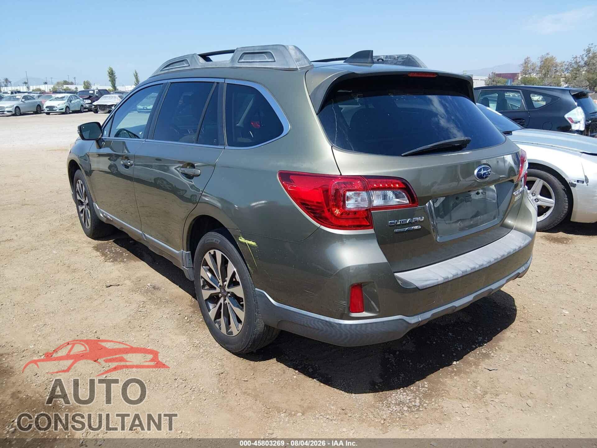 SUBARU OUTBACK 2016 - 4S4BSALC7G3207908