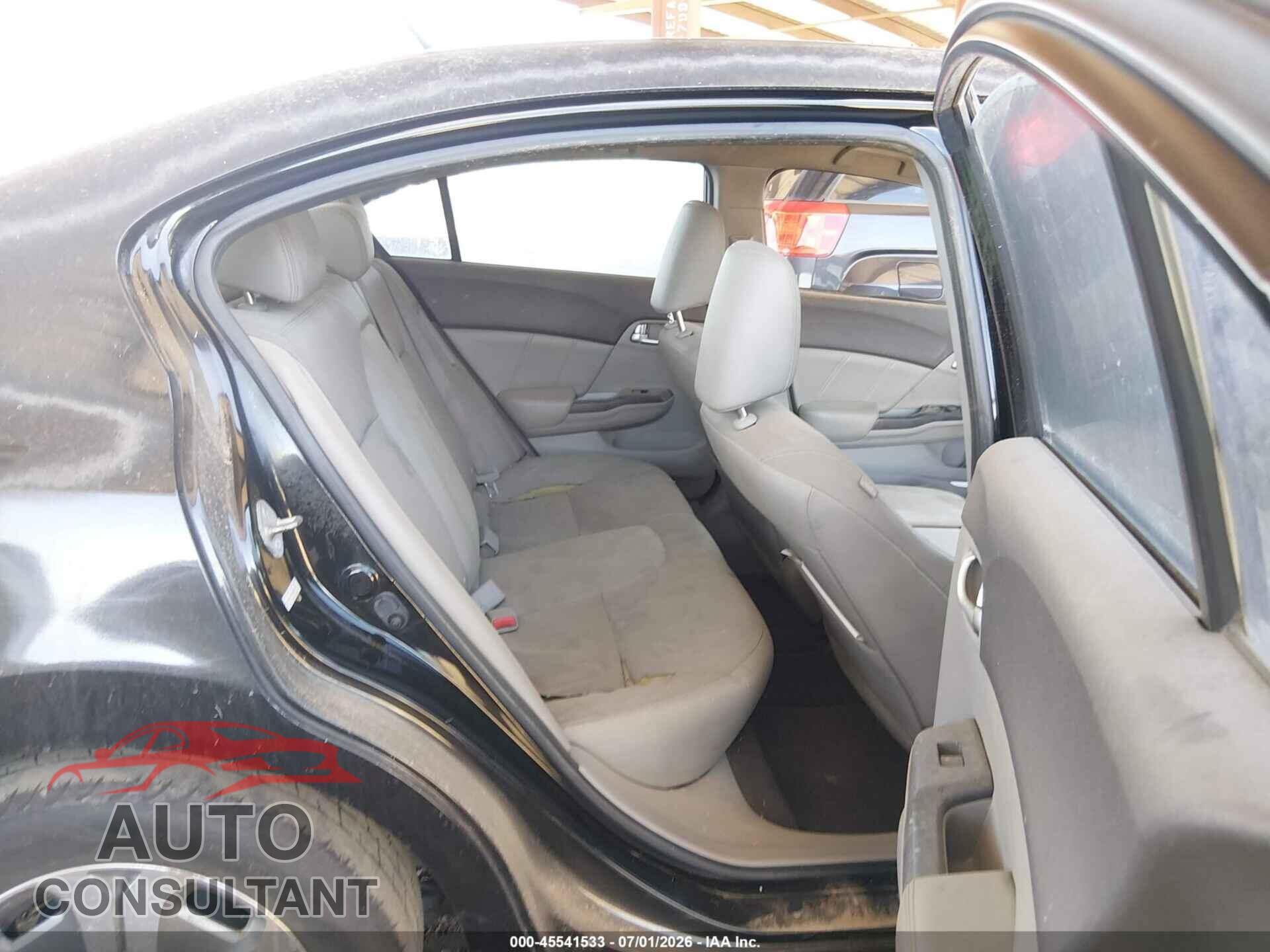 HONDA CIVIC HYBRID 2012 - JHMFB4F3XCS001077