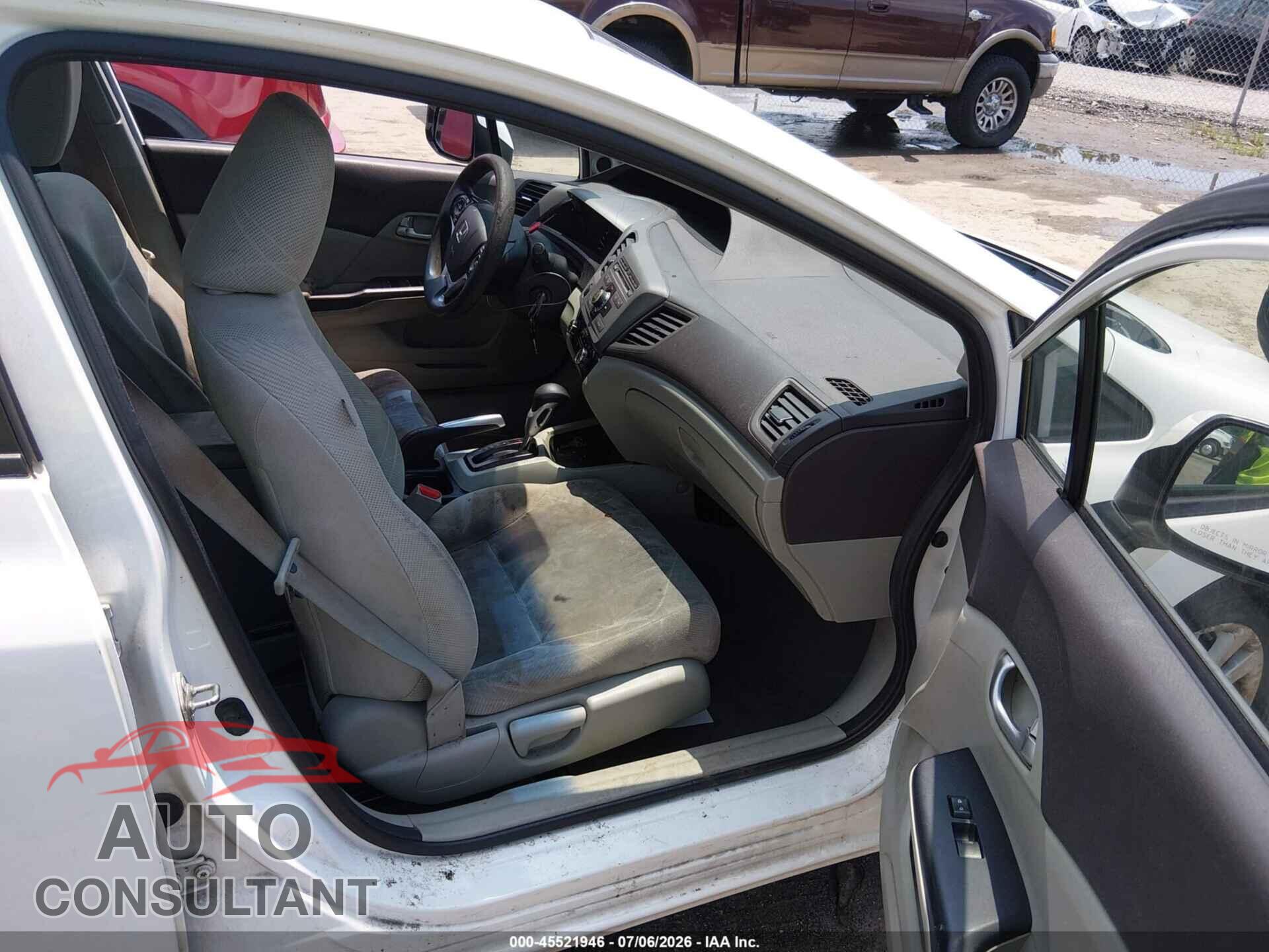 HONDA CIVIC 2012 - 19XFB2F80CE057064