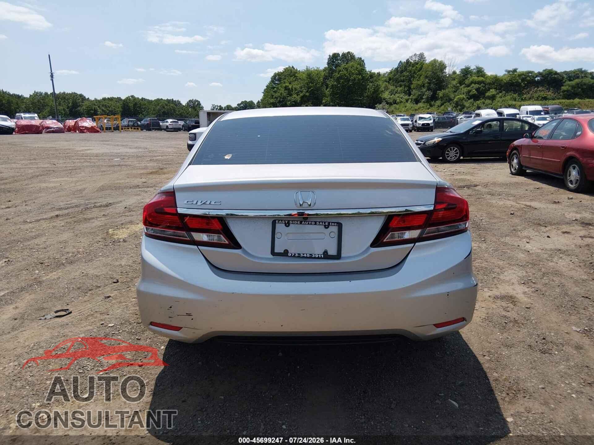 HONDA CIVIC 2015 - 19XFB2F83FE275293