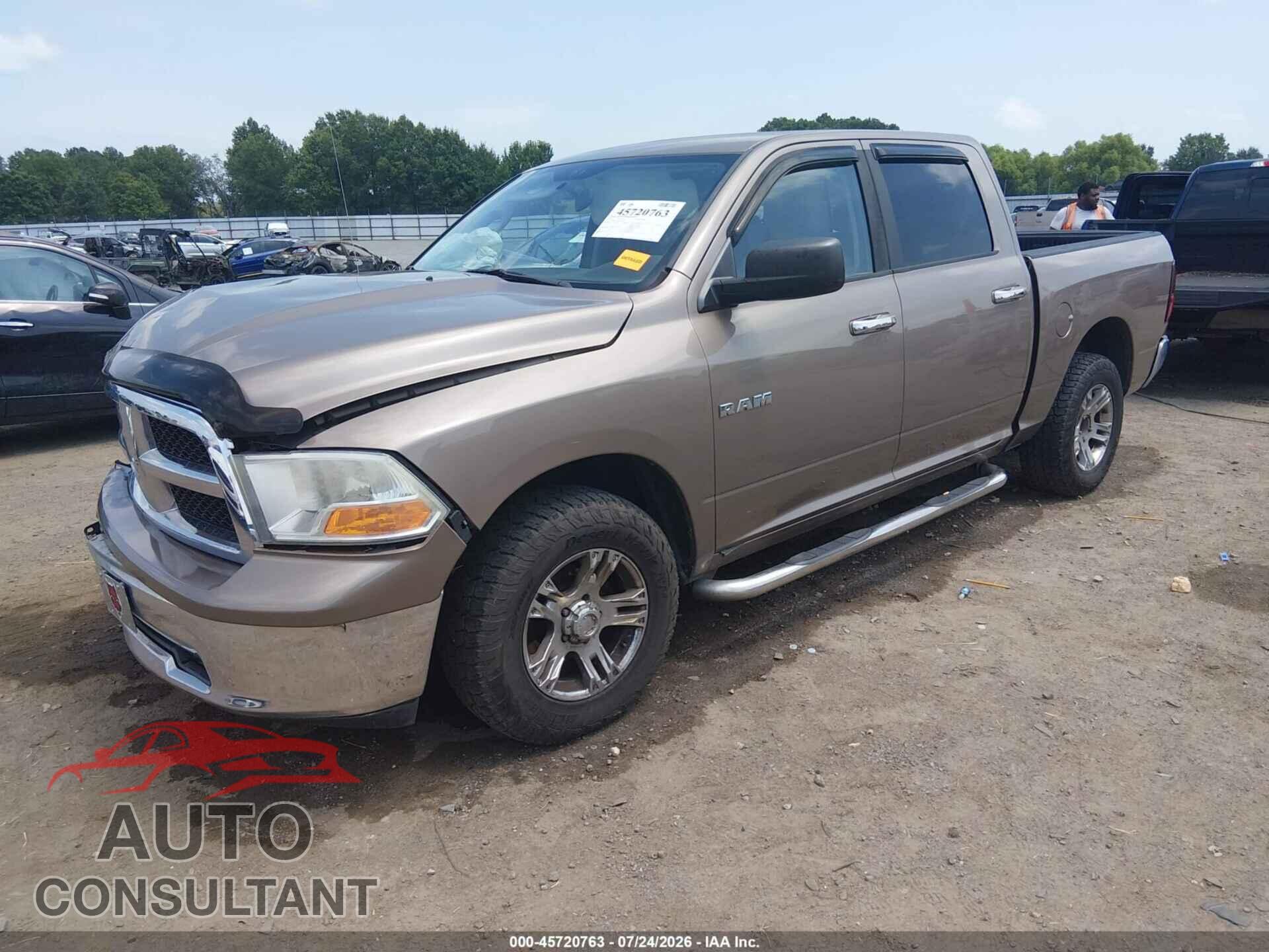 DODGE RAM 1500 2010 - 1D7RB1CP3AS141933