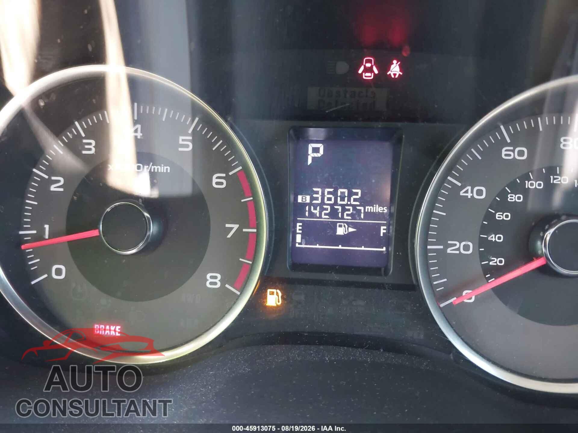 SUBARU FORESTER 2015 - JF2SJAFC8FH528376
