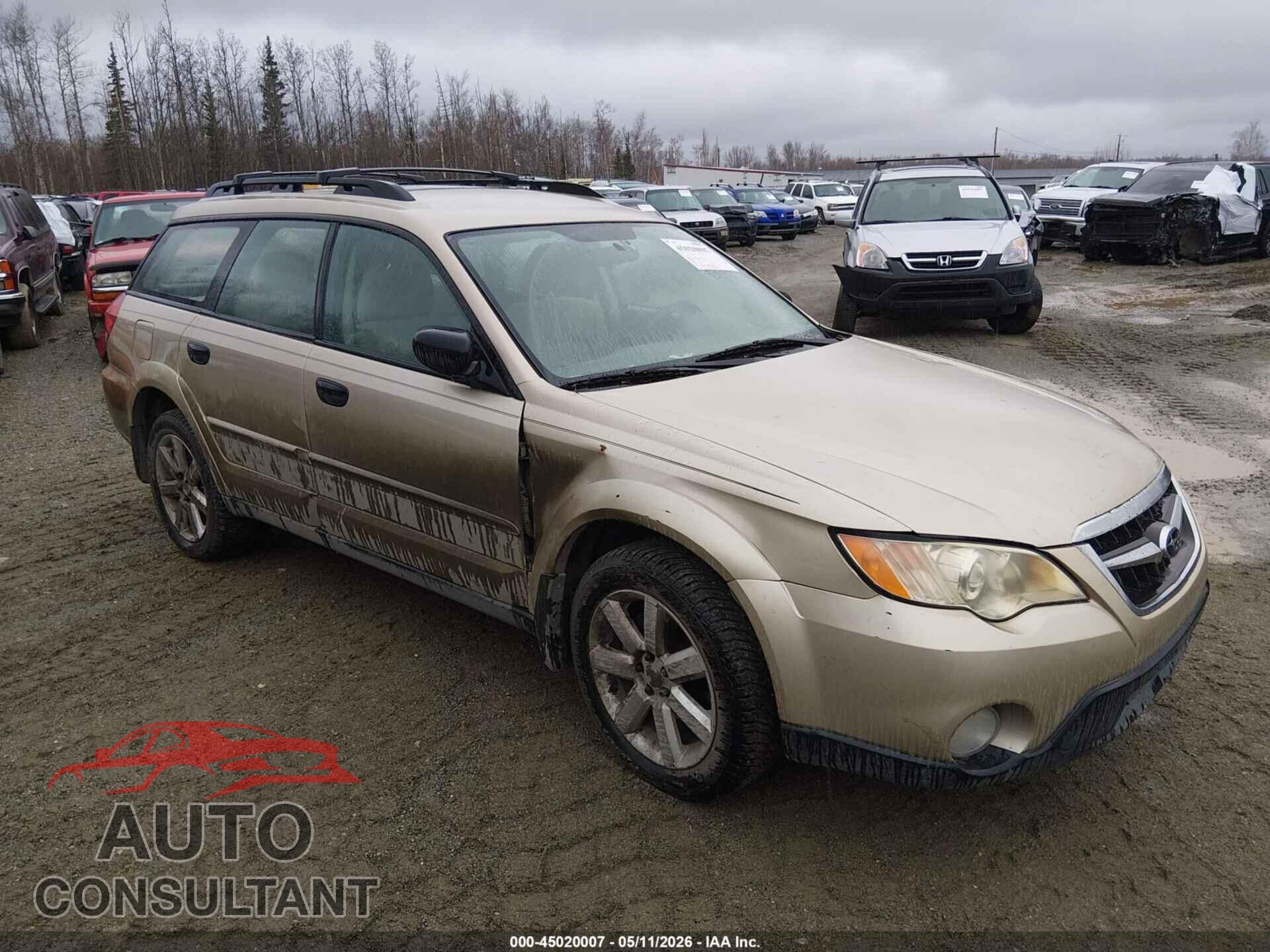 SUBARU OUTBACK 2009 - 4S4BP61C597310483