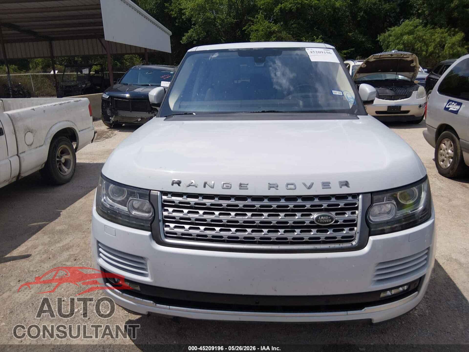 LAND ROVER RANGE ROVER 2016 - SALGS2KF9GA258410