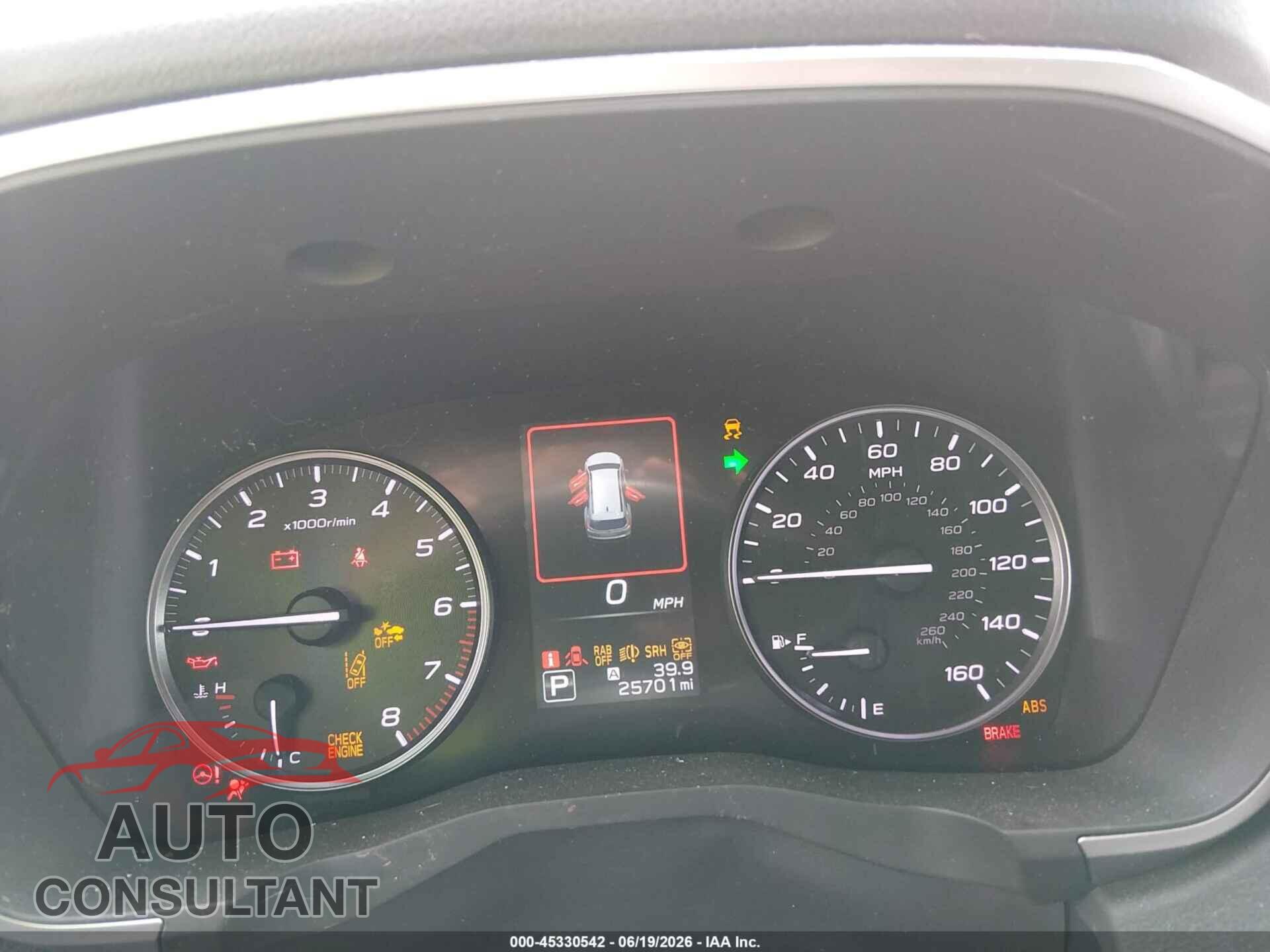 SUBARU ASCENT 2023 - 4S4WMASD9P3405086