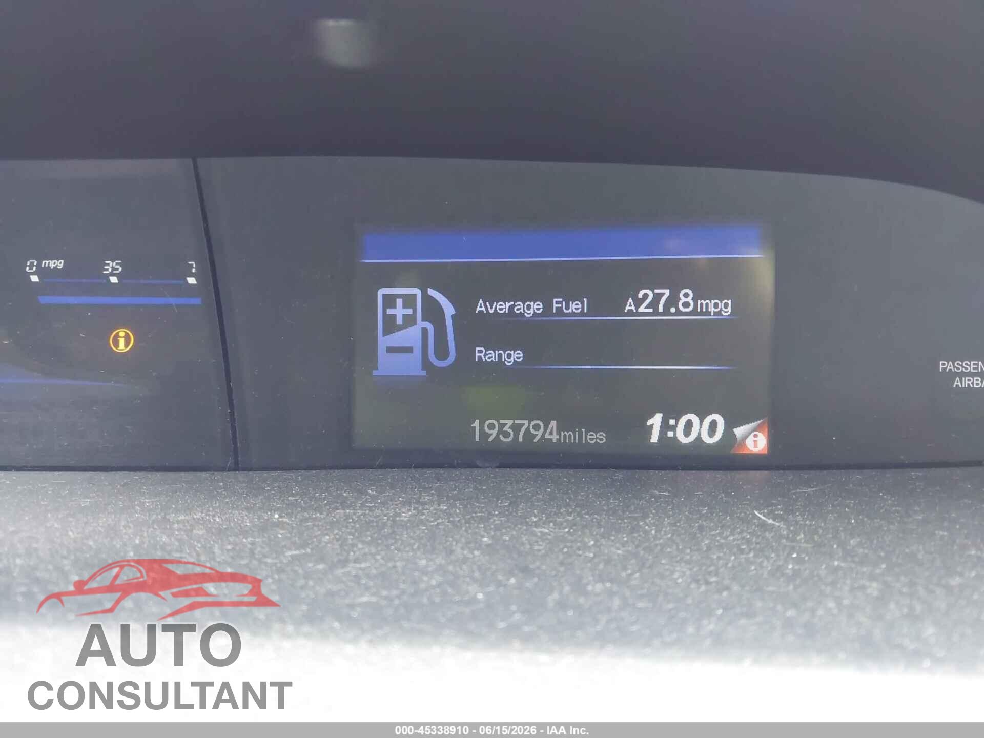 HONDA CIVIC 2013 - 19XFB2F59DE054672