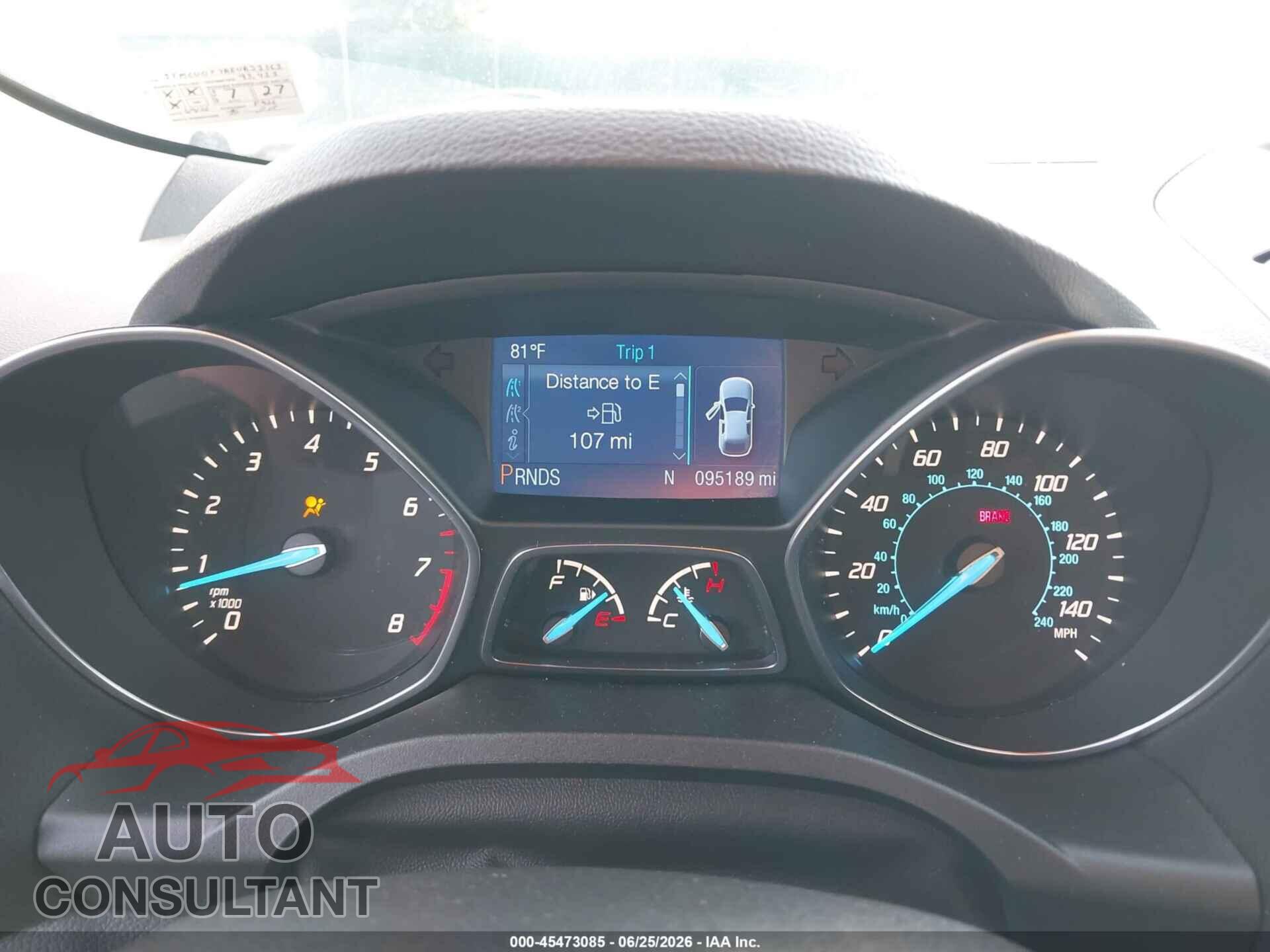FORD ESCAPE 2014 - 1FMCU0F78EUB21361