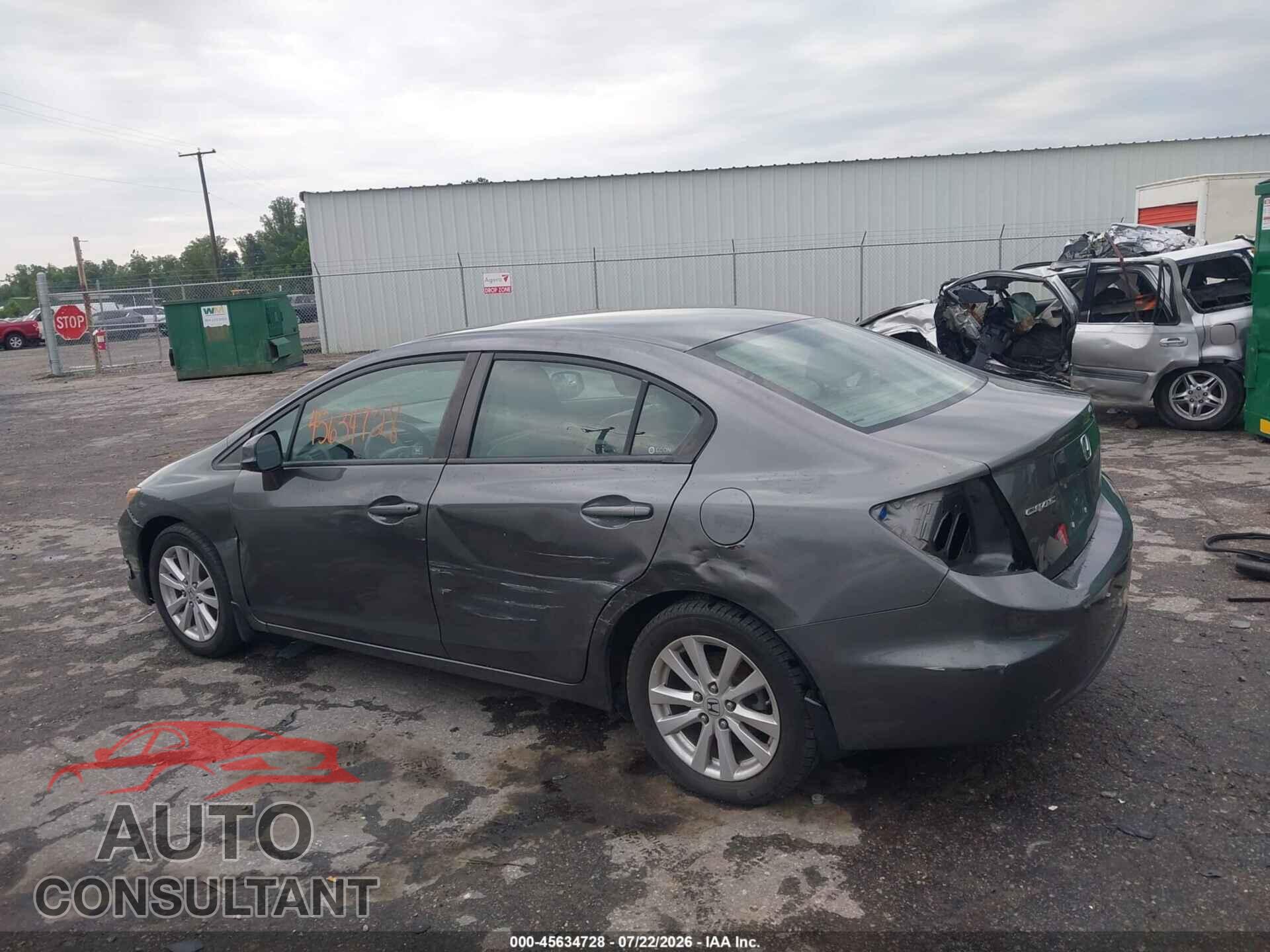 HONDA CIVIC 2012 - 19XFB2F92CE308126