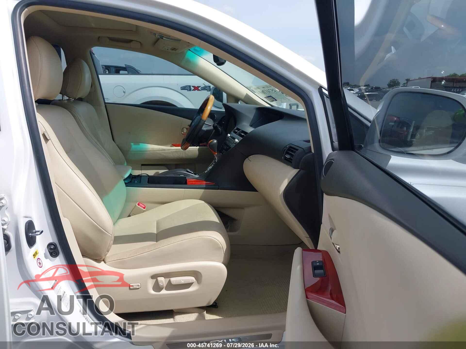 LEXUS RX 350 2011 - 2T2BK1BA3BC095527