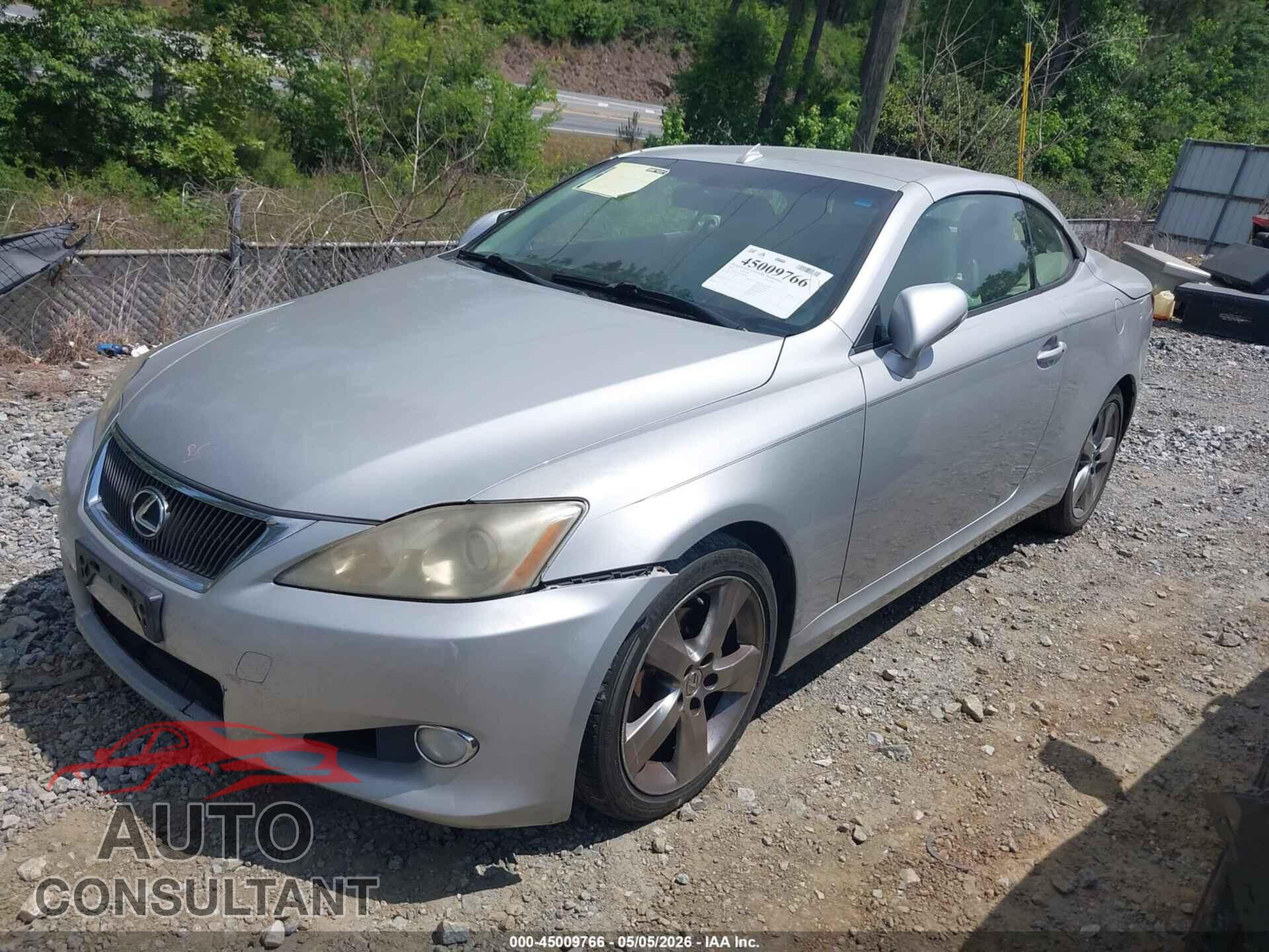 LEXUS IS 250C 2010 - JTHFF2C29A2507243