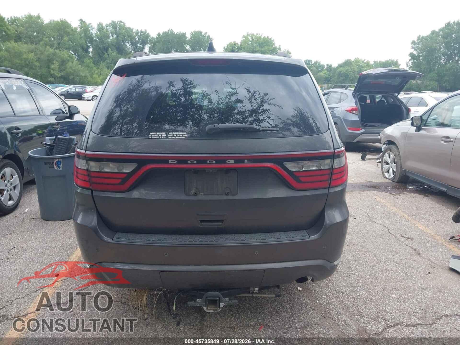 DODGE DURANGO 2017 - 1C4RDHAG9HC883502