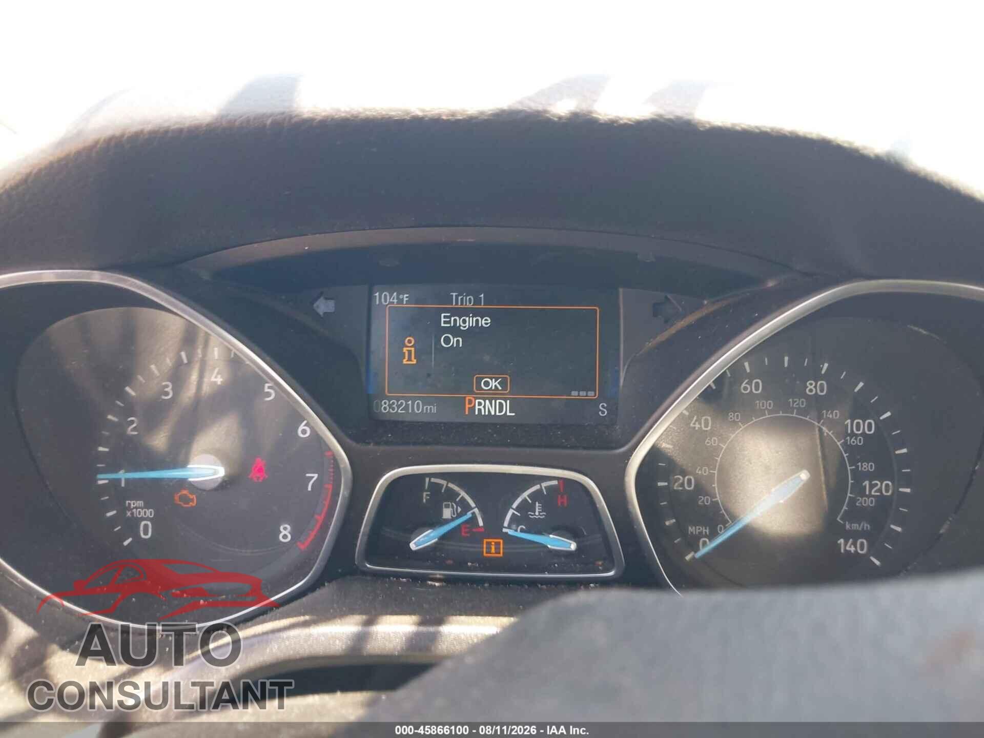 FORD FOCUS 2018 - 1FADP3F22JL271106