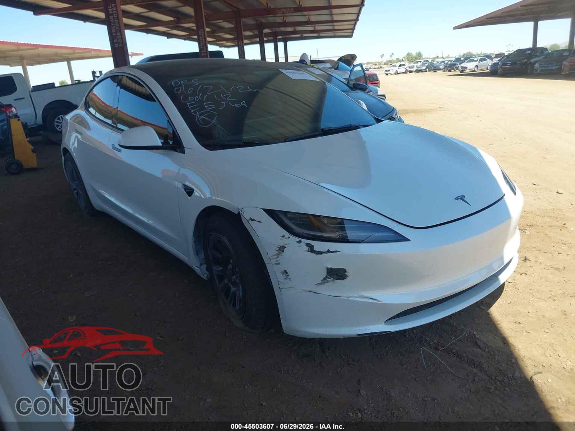 TESLA MODEL 3 2026 - 5YJ3E1EA4TF168039