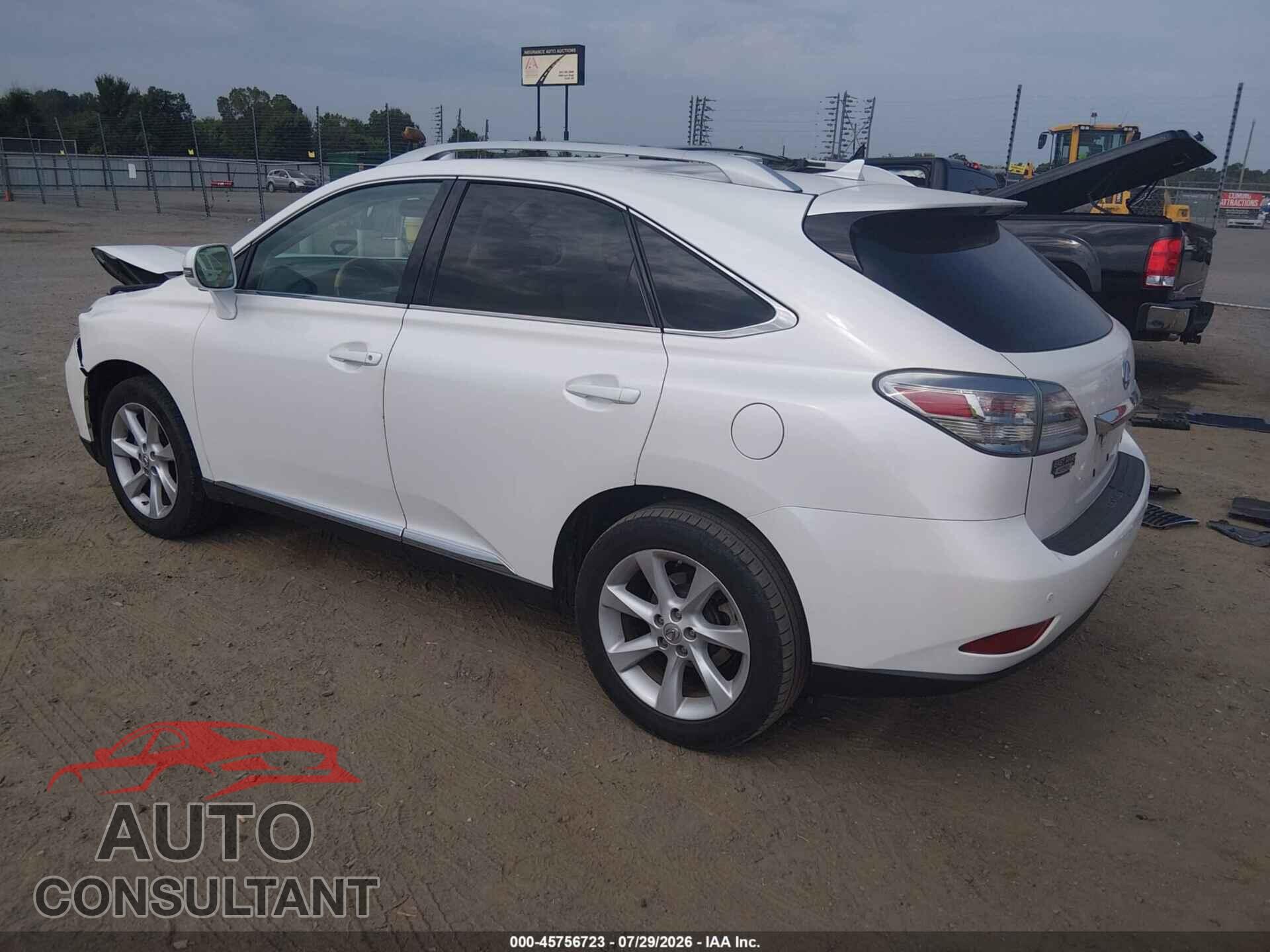 LEXUS RX 350 2012 - 2T2ZK1BA2CC071977