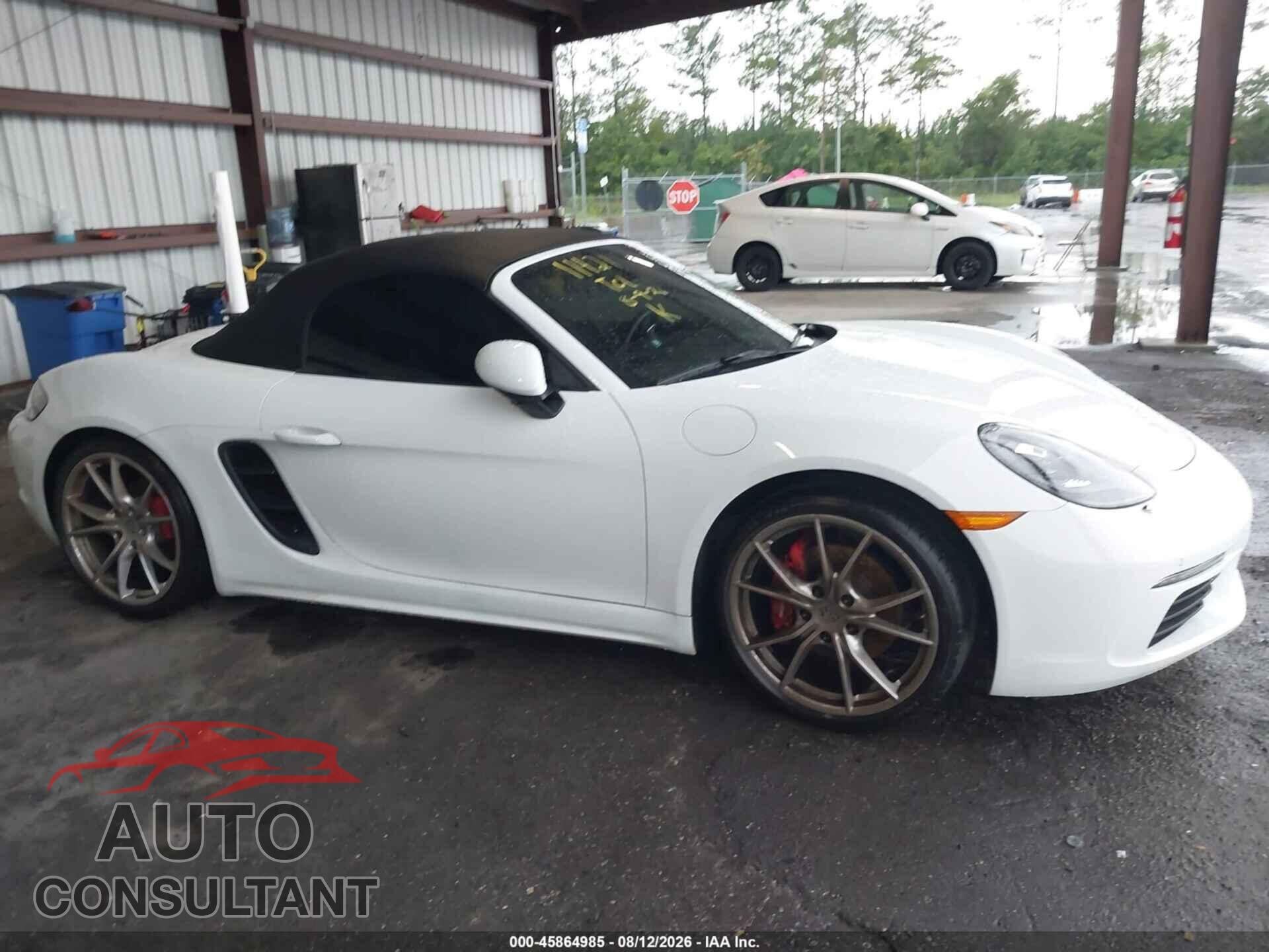PORSCHE 718 BOXSTER 2017 - WP0CB2A83HS241171